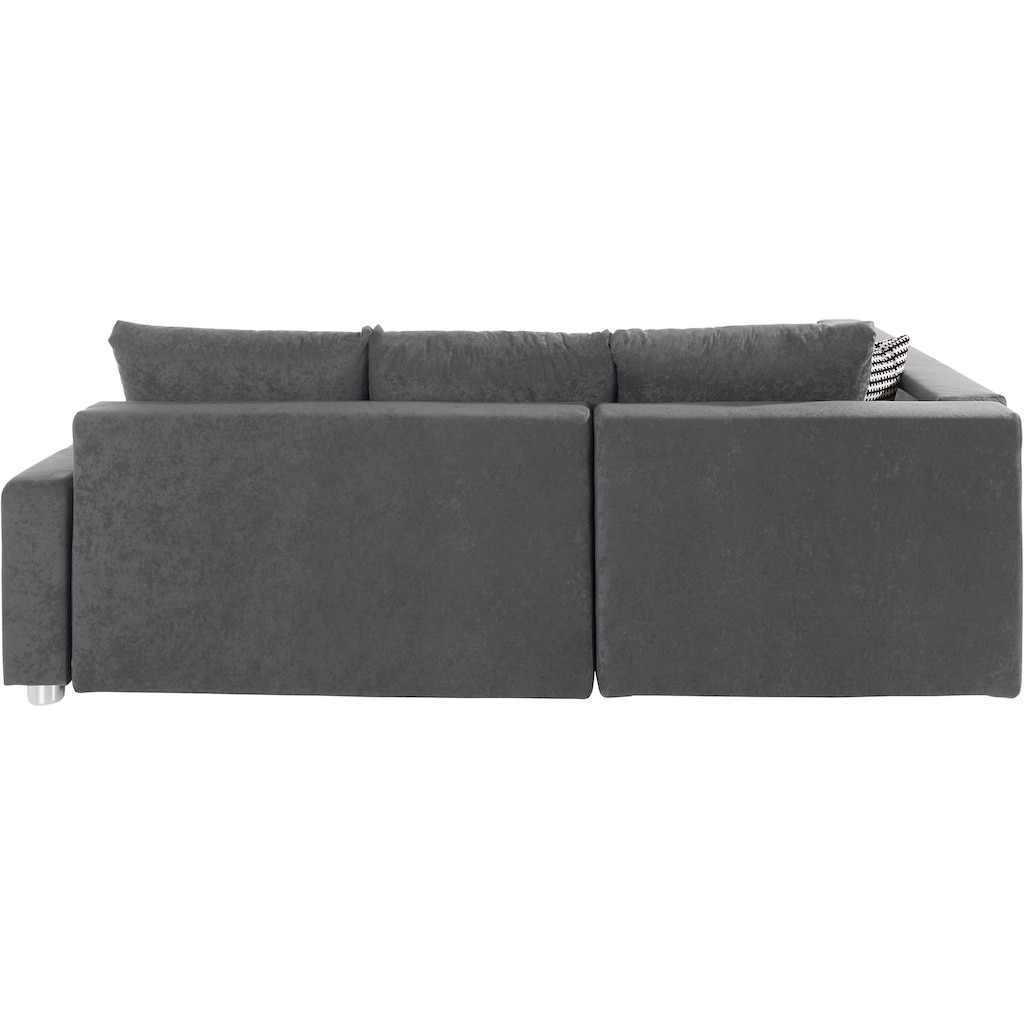 COLLECTION AB Ecksofa, inklusive Bettfunktion, Federkern, wahlweise mit RGB-LED-Beleuchtung