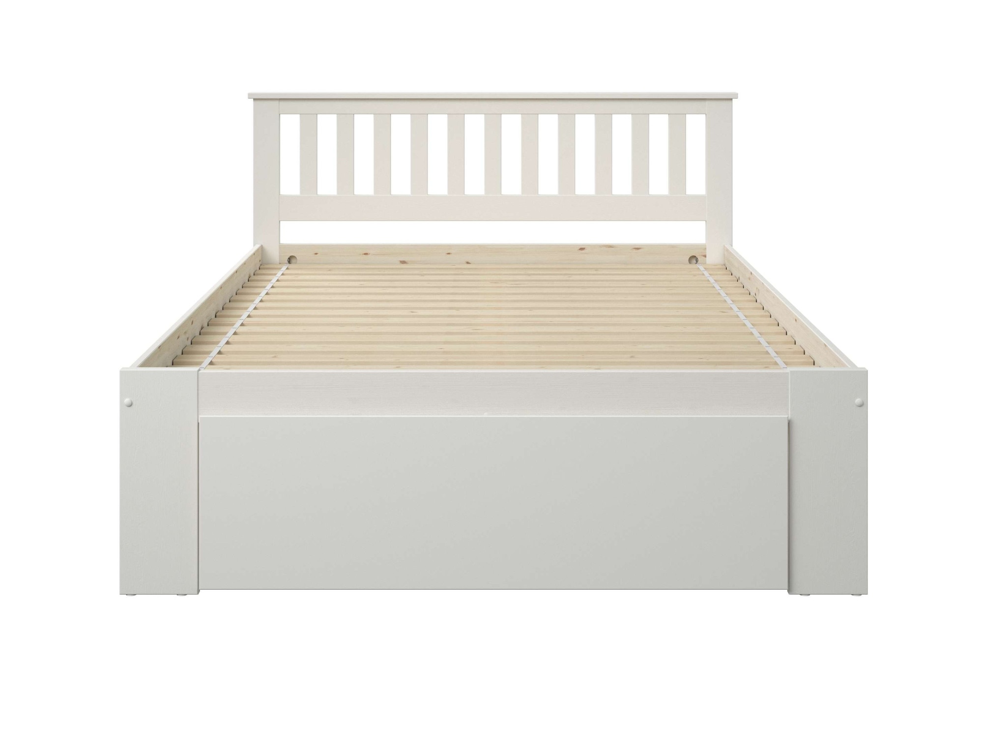 OTTO home Massivholzbett »Kallvin, maximaler Stauraum, 3 Bettkästen, Nachtschränke ausziehbar« inklusive Lattenrost, ideal fürs Jugendzimmer und kleine Räume, FSC®