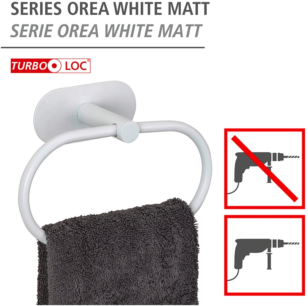 WENKO Handtuchring »Turbo-Loc® Modell Orea« aus Edelstahl, Befestigen ohne Bohren