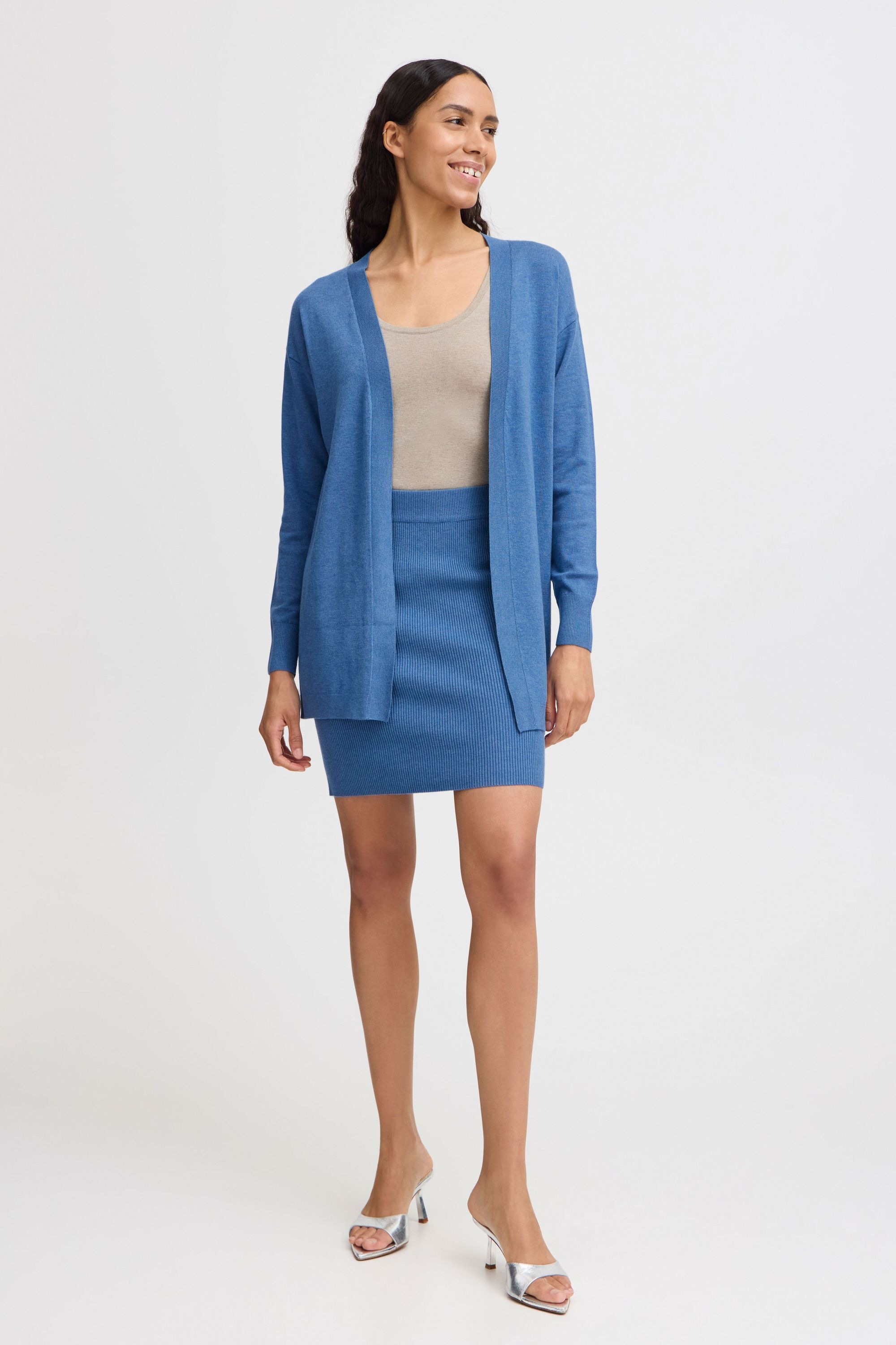 b.young Strickjacke »Strickjacke BYMMMORLA LONG CARDIGAN -«