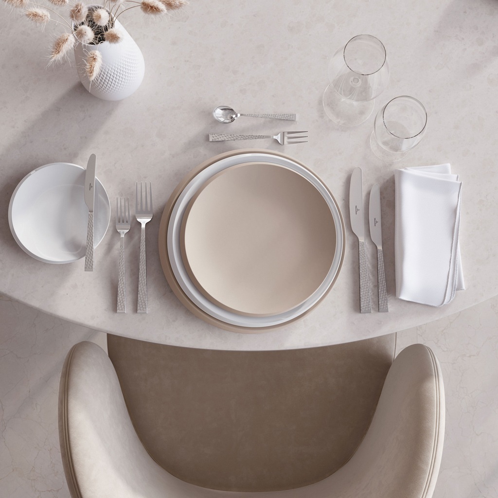 Villeroy & Boch Tafelgabel »Tafelgabel Blacksmith 205 mm 6er Set silber« Spülmaschinenfest