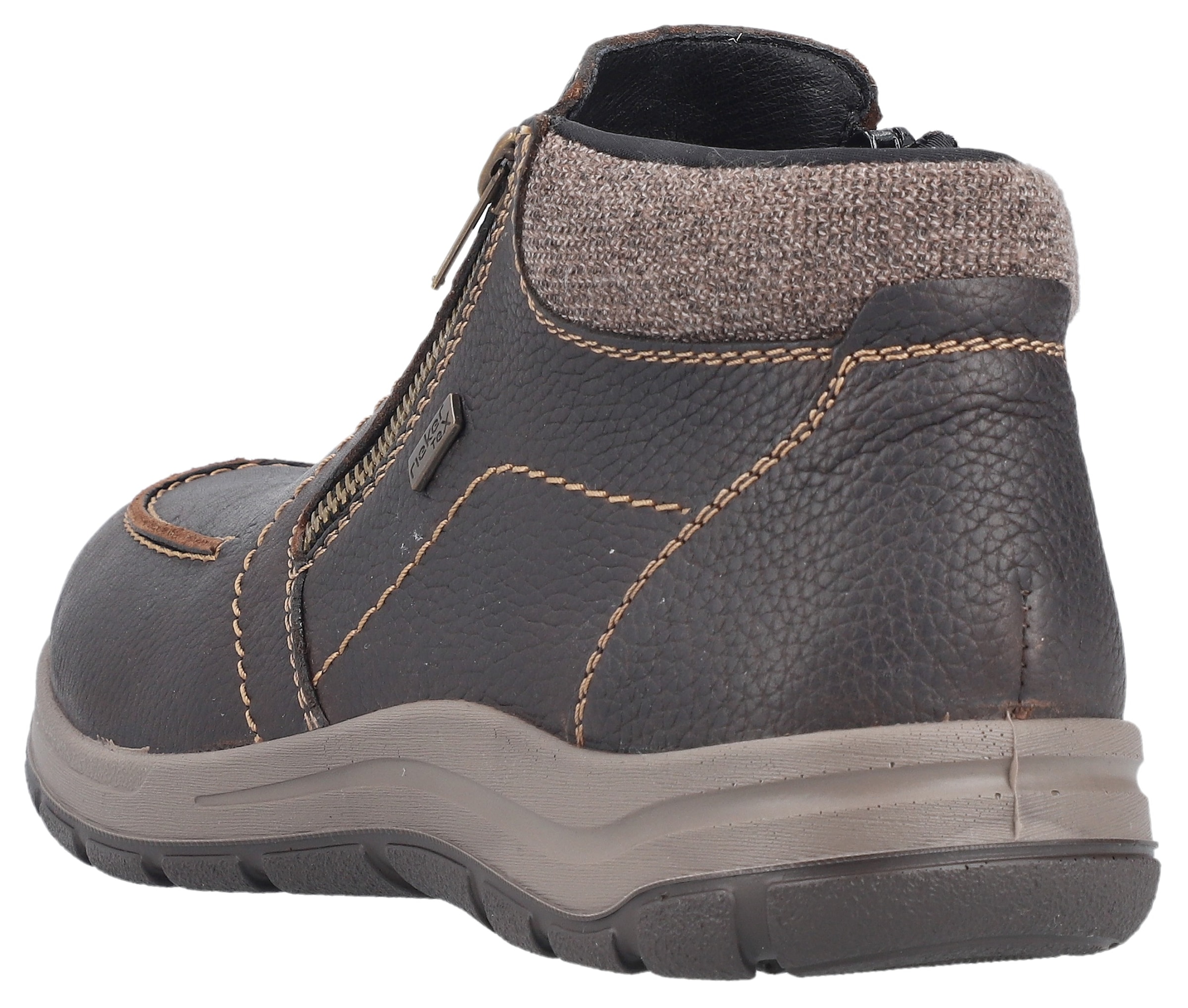 Rieker Winterboots  , Stiefelette, Komfortschuh mit zwei praktischen Reißverschlüssen