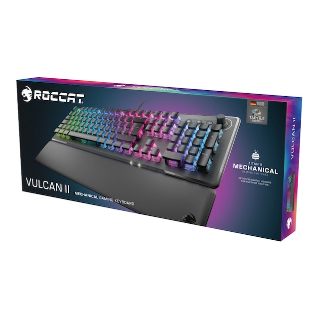 ROCCAT Gaming-Tastatur »Vulcan II, taktiler brauner Schalter«,  (Handgelenkauflage-Multimedia-Tasten) online kaufen | UNIVERSAL