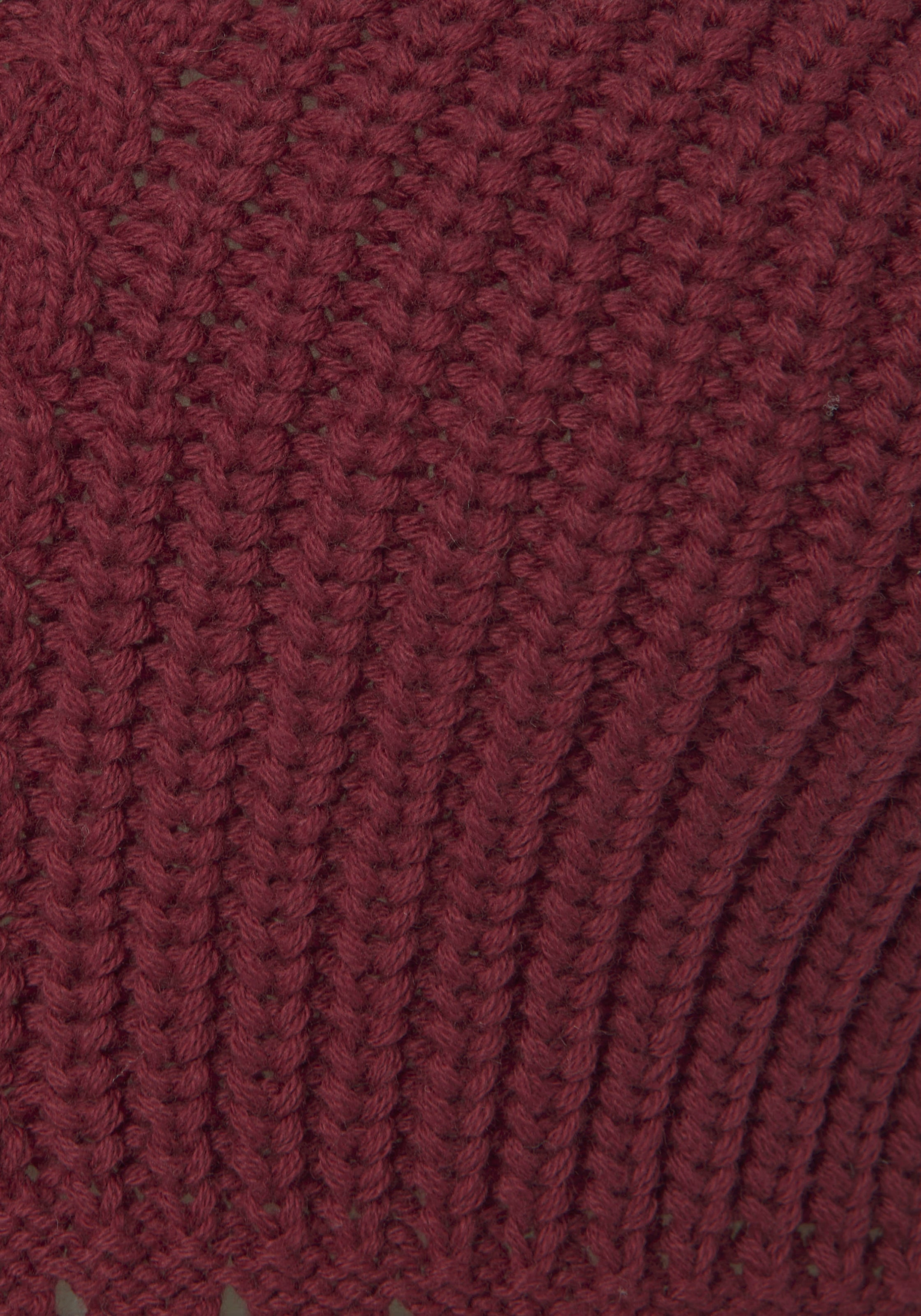LASCANA Stricktop, in verkürzter Länge, Damentop aus 100% Baumwolle mit Zopfmuster