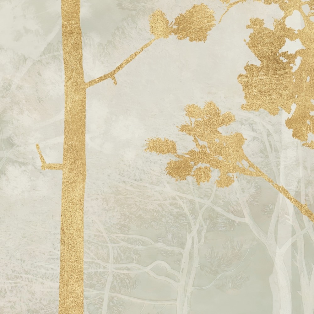 Komar Fototapete »Vlies Fototapete - Golden Pines - Größe 400 x 250 cm« Motiv | bedruckt glatt