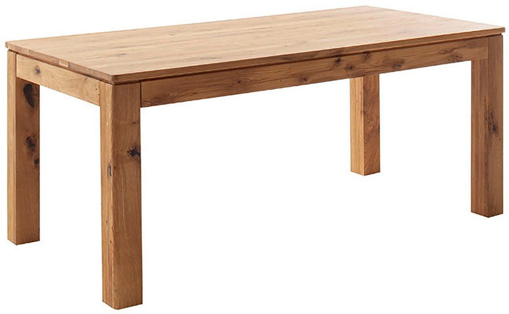 MCA furniture Esstisch »ETNA 4-Fuß Tisch«, (Einzelstück), Massivholz,durchgehende Lamelle,Stollenfuß 10x10cm,Tischplatte 2,5cm