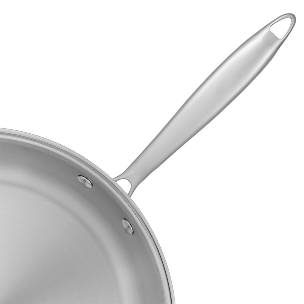 RESTO Kitchenware Bratpfanne »Crater Pfanne aus Tri-Ply (Edelstahl + Aluminium + Edelstahl) ofenfest« Edelstahl 18/10 1 Stk. tlg. Energieeinsparung 25% durch die dreilagige Basis