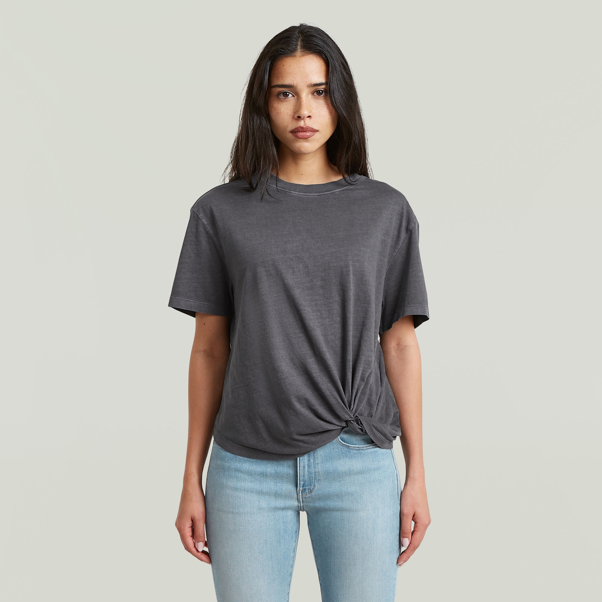 G-STAR T-Shirt »Relaxed Knot« mit Knotendetail, Rundhalsform