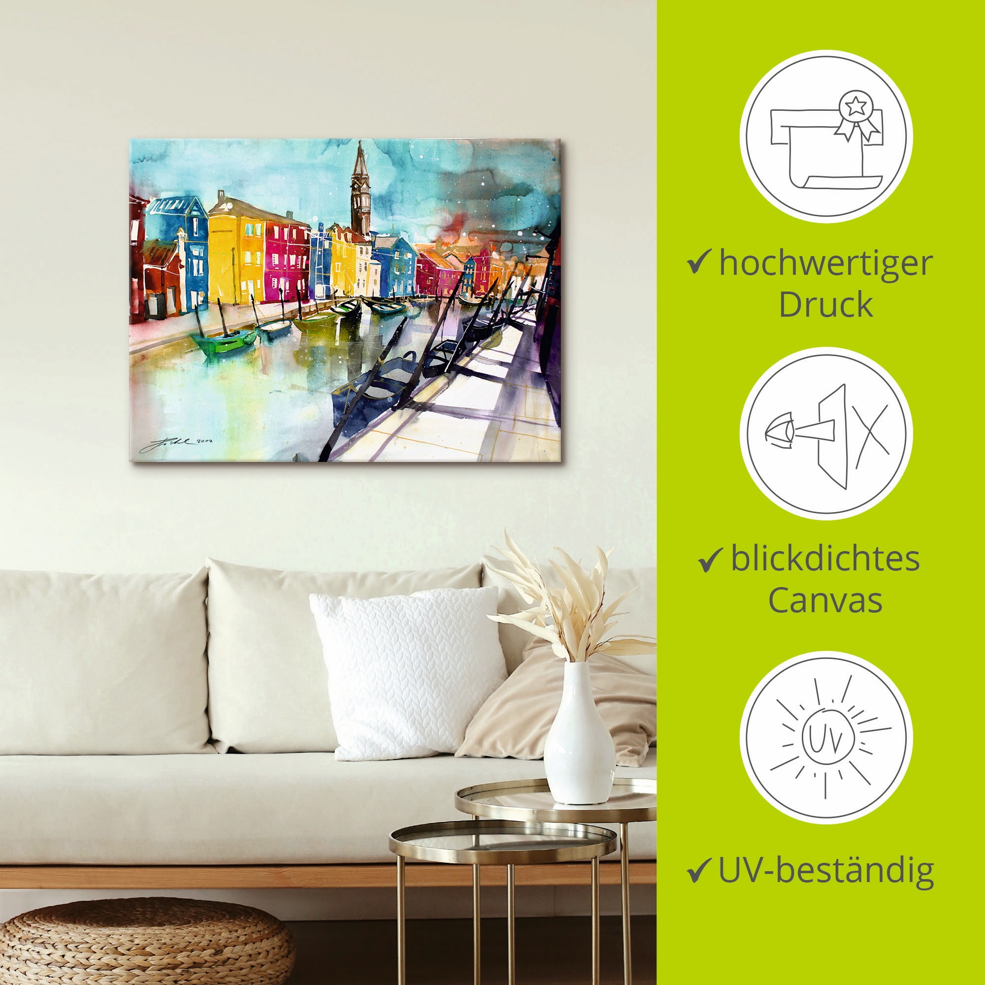 Artland Wandbild »Venedig«, Italien, (1 St.), als Alubild, Outdoorbild, Leinwandbild in verschied. Größen
