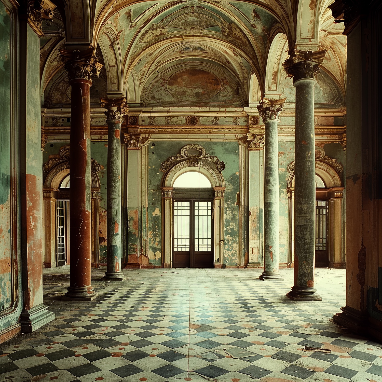 queence Acrylglasbild »Königshaus« Architektonische Elemente | Elemente der Architektur | Gebäude | Innenarchitektur | Kunst 1 Stk. tlg. Fine Art-Print in Galeriequalität