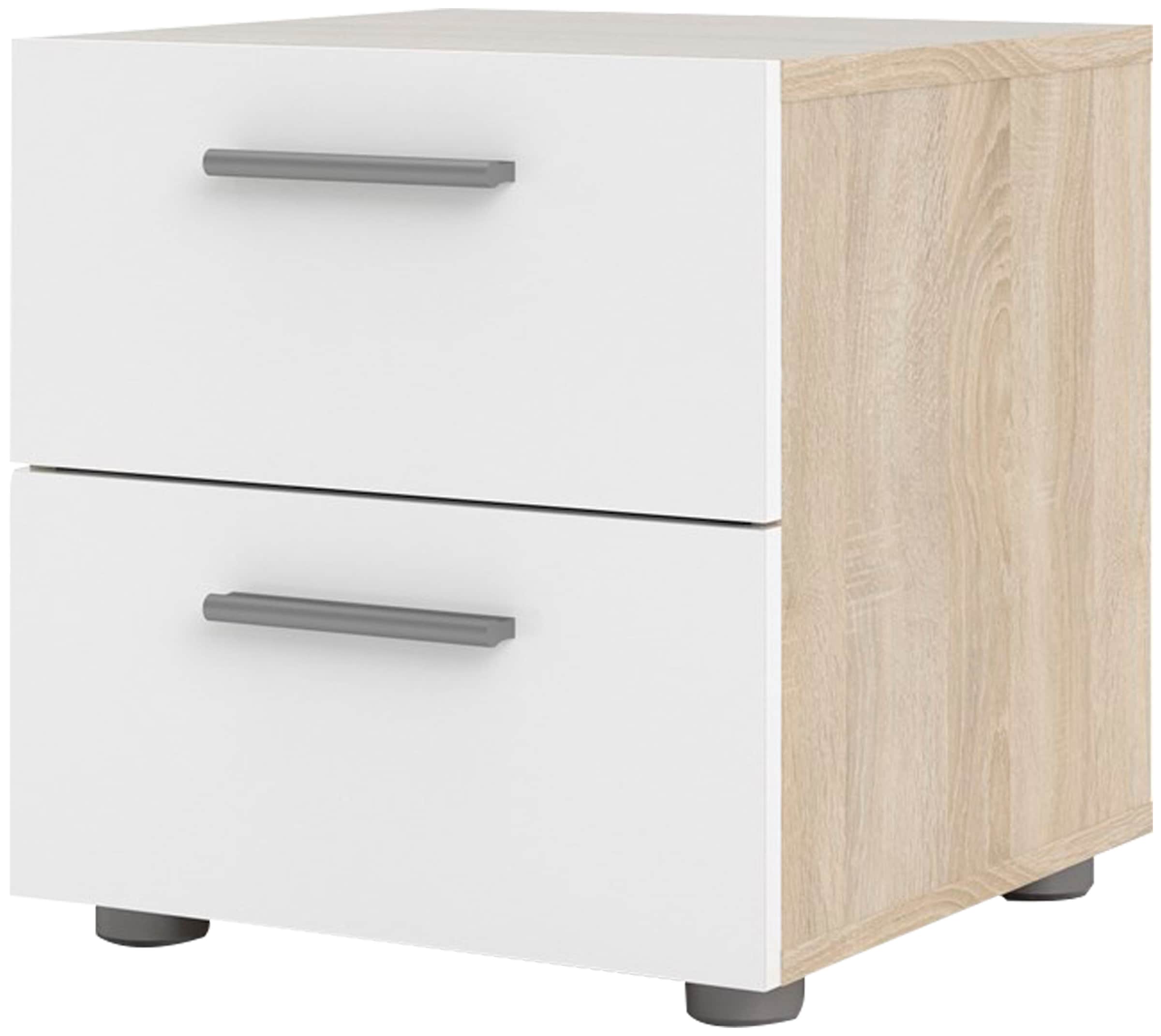 INOSIGN Nachtkommode »Pepe, Nachttisch, Nachtschrank, Beistelltisch,« mit 2 Schubläden, Breite 40, Höhe 42 cm