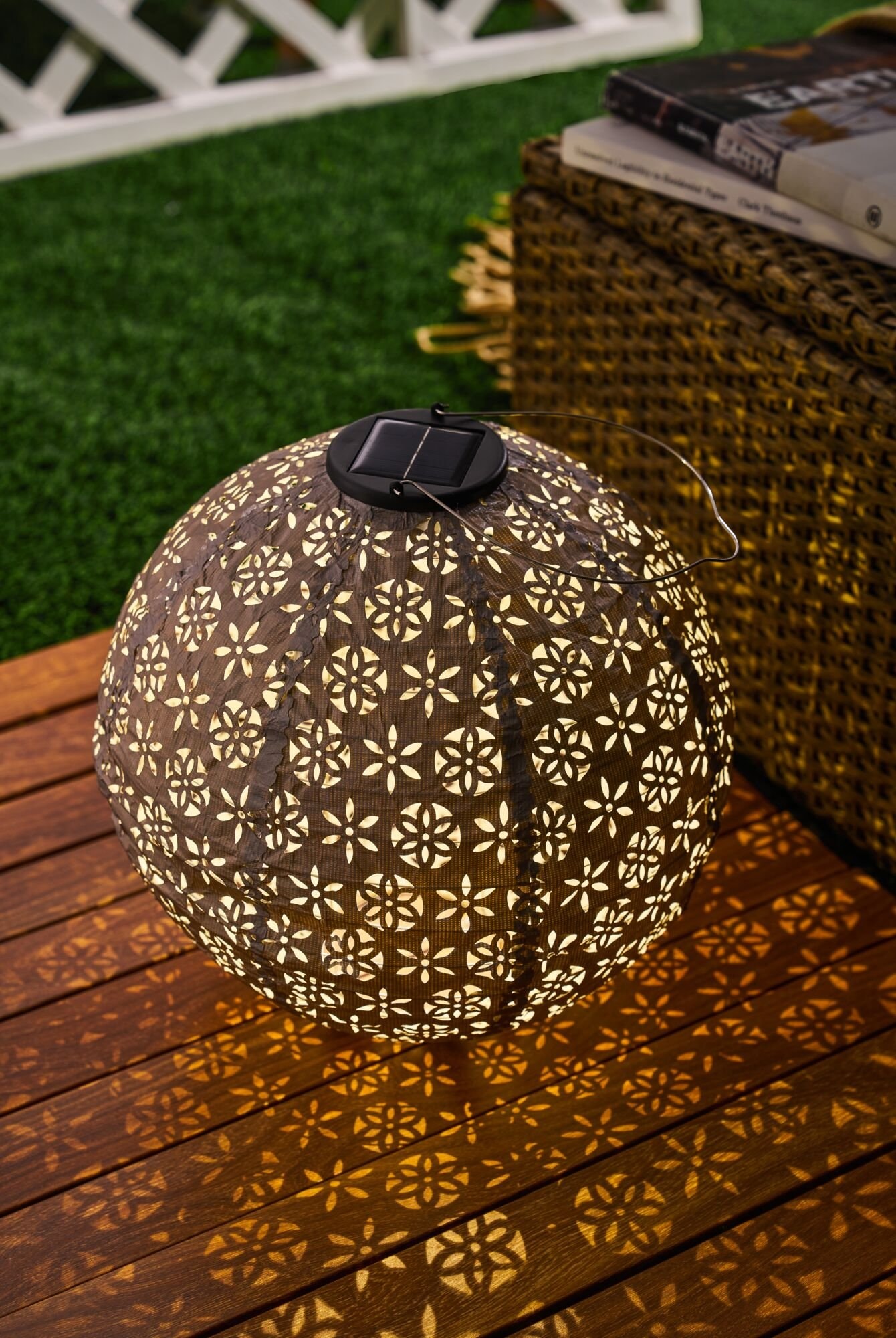 Pauleen LED Solarleuchte »Sunshine Dreamer Lampion Solar taupe Tyvek Vlies«, 1 flammig, Laterne