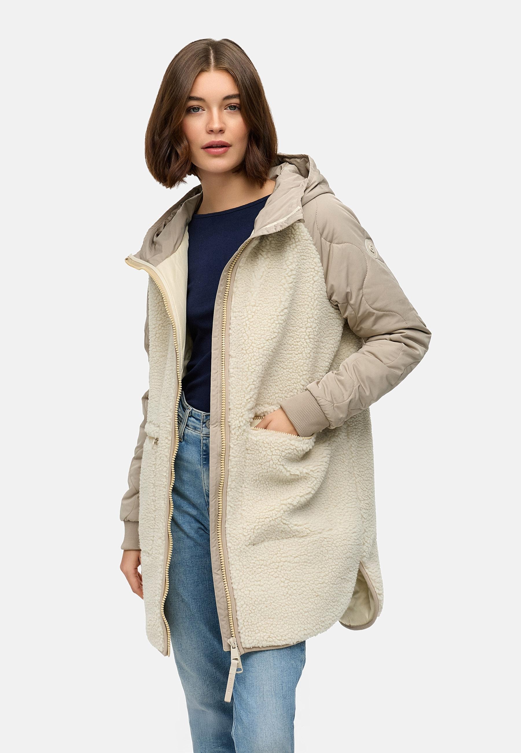 Ragwear Fellimitatmantel »Fellimitatmantel Longeddy«