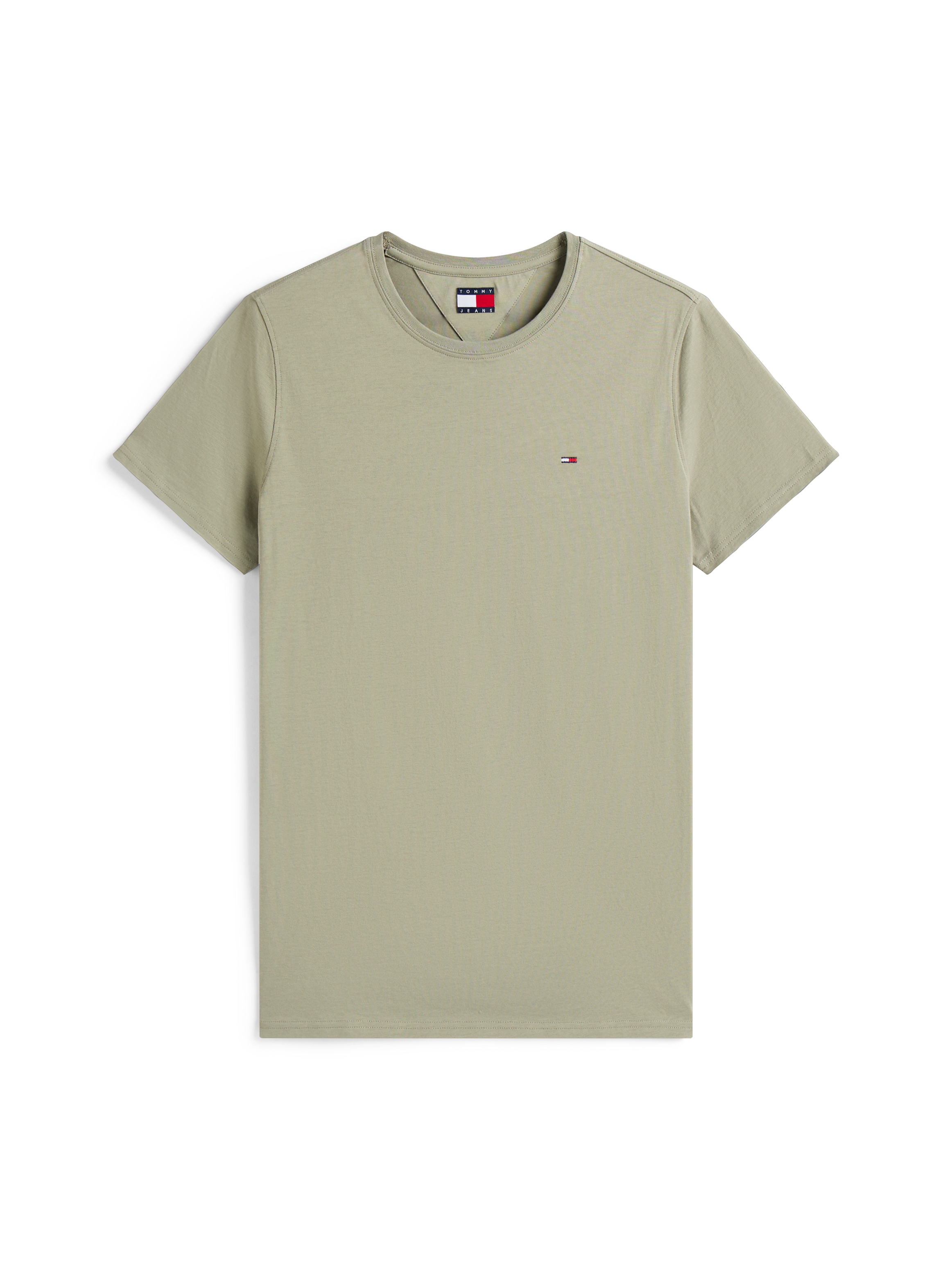 Tommy Jeans T-Shirt »TJM ESSENTIAL SOLID TEE«, mit Rundhalsausschnitt und dezenter Logo-Flag