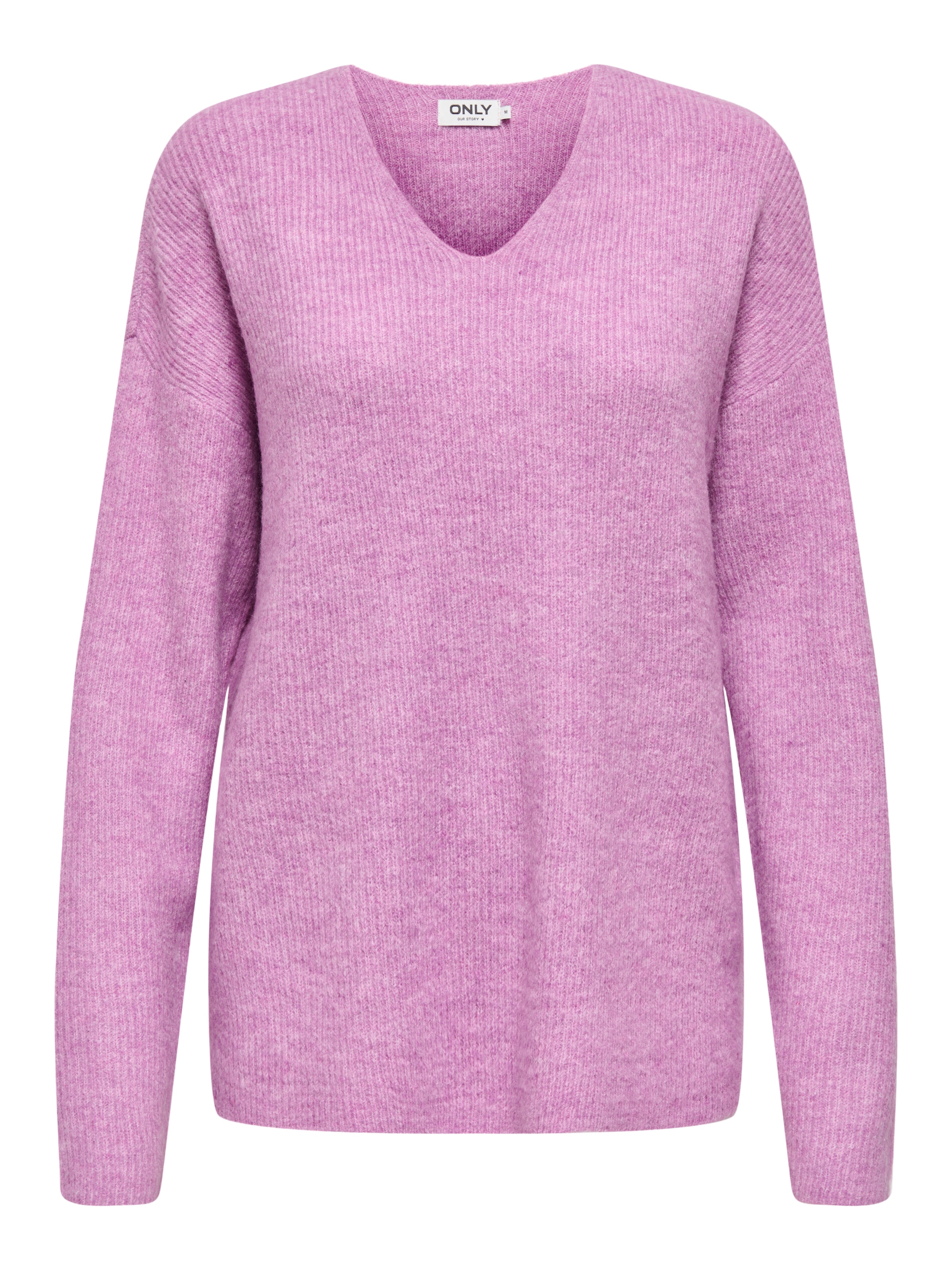 ONLY V-Ausschnitt-Pullover »ONLCAMILLA V-NECK L/S PULLOVER KNT NOOS« Materialmix, regular fit