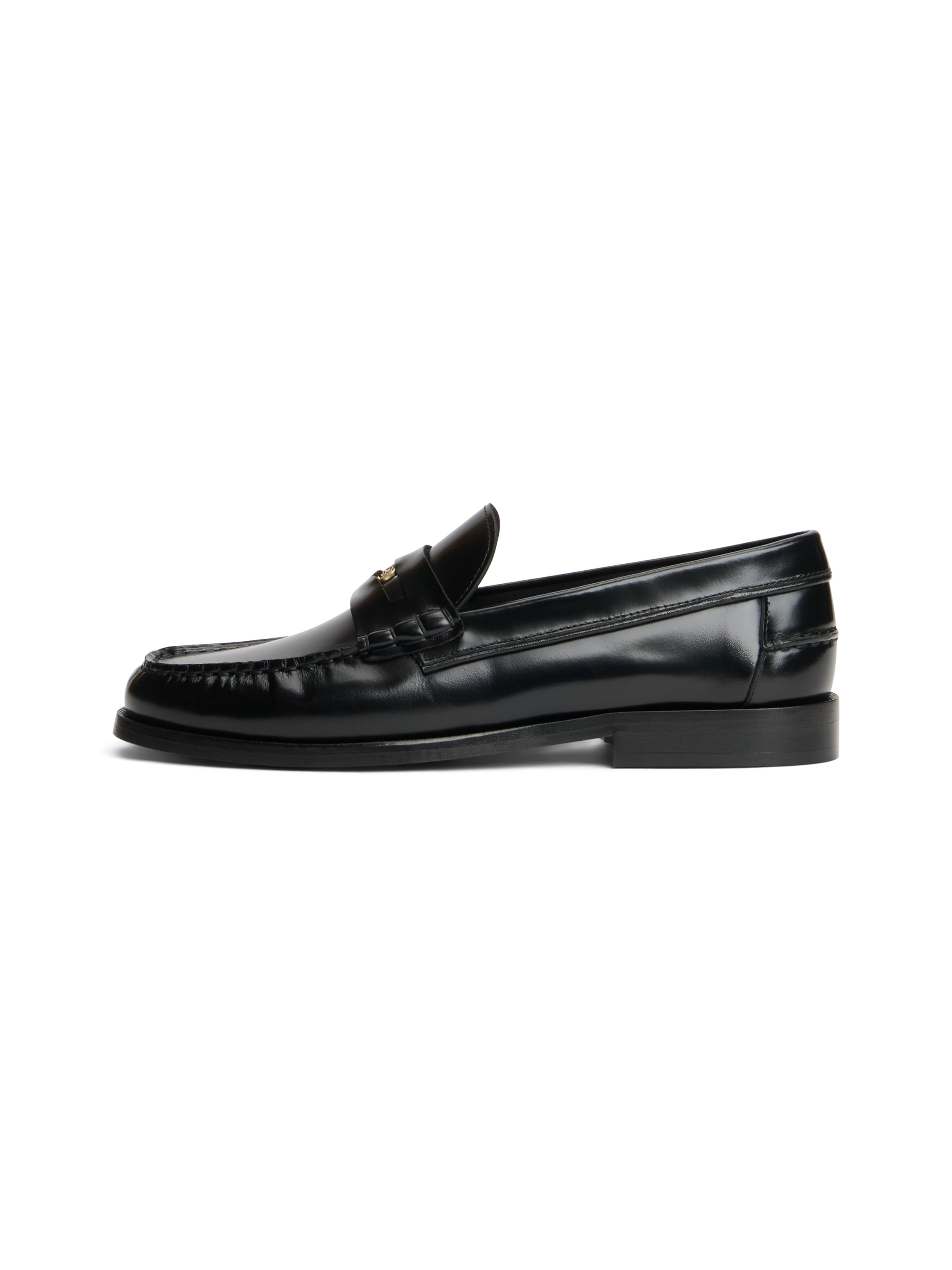 Tommy Hilfiger Loafer »HILFIGER PENNY ABRASIVATO«  , Blockabsatz, Slipper, Businessschuh mit klassischem Zierriegel