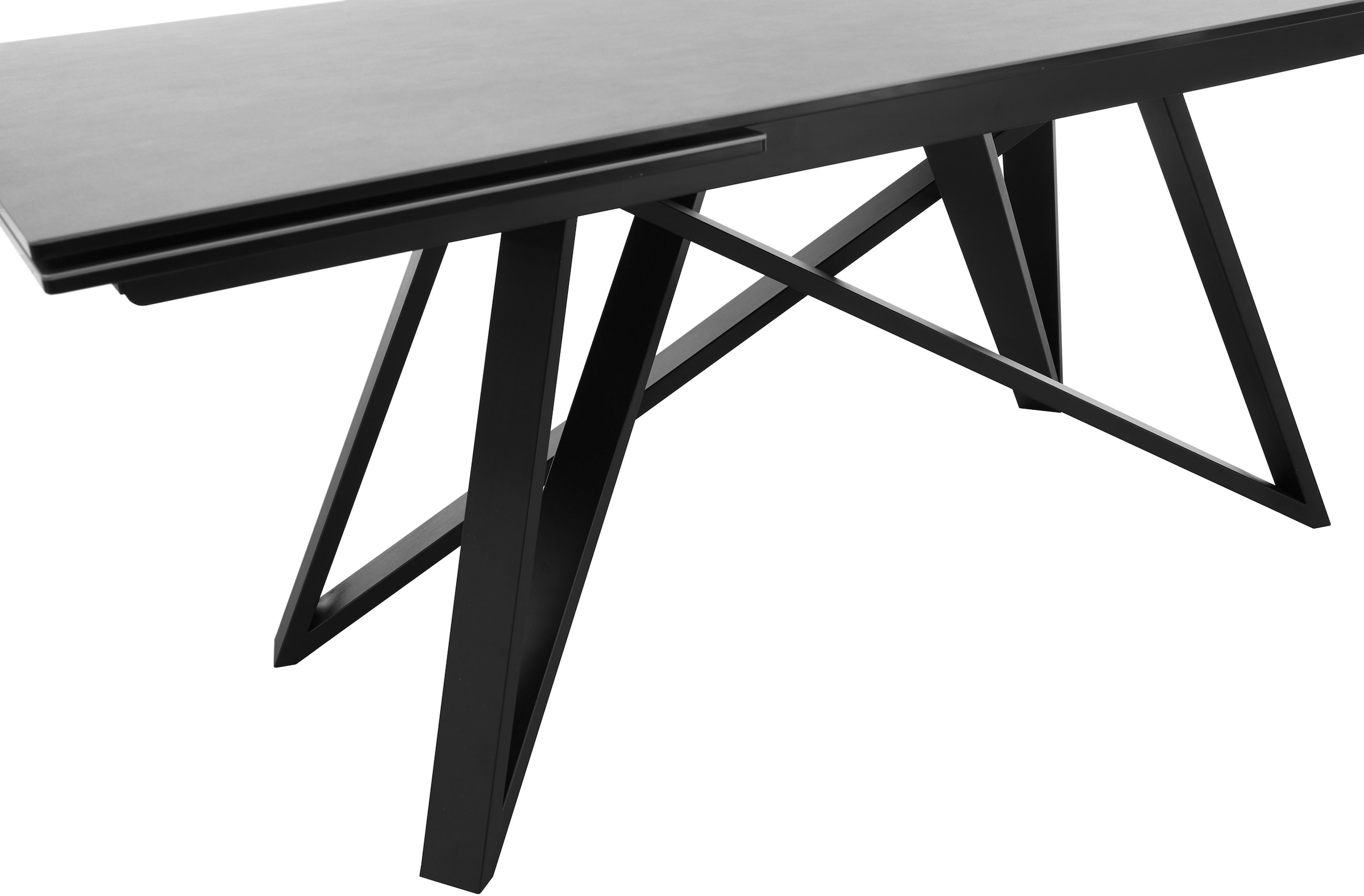 Stolkom Esstisch »Charly Esszimmertisch Keramik, ausziehbar 280 cm, BxHxT 180x75x95 cm«, Keramikoberfläche,Tischplatte beidseitig ausziehbar 180 auf 280 cm