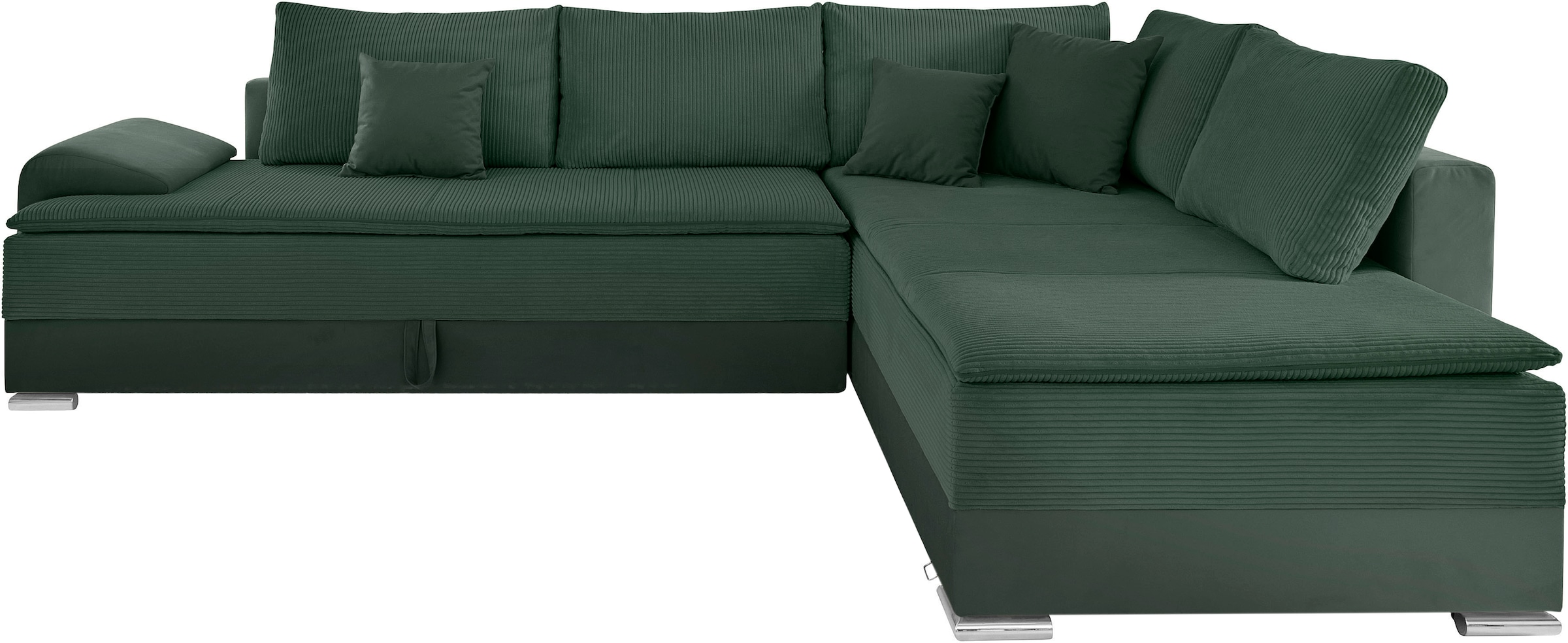 INOSIGN Ecksofa »Night & Day L-Form mit Dauer-Schlaffunktion mit Armlehne«, mit Boxspring-Bettfunktion 180x200 cm und Bettkasten, Dauerschläfer!