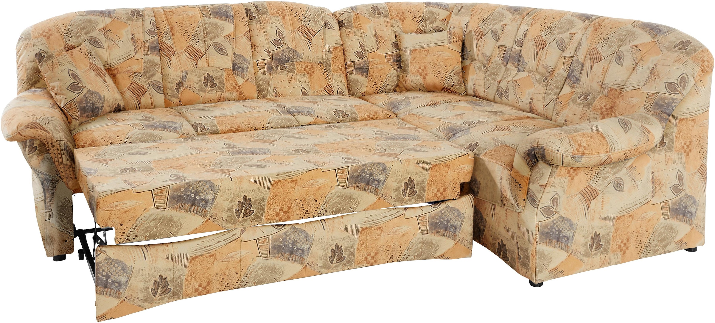 DOMO collection Ecksofa »Bahia, zeitlos und elegant, bequeme Armlehnen, L-Form«, wahlweise mit Bettfunktion