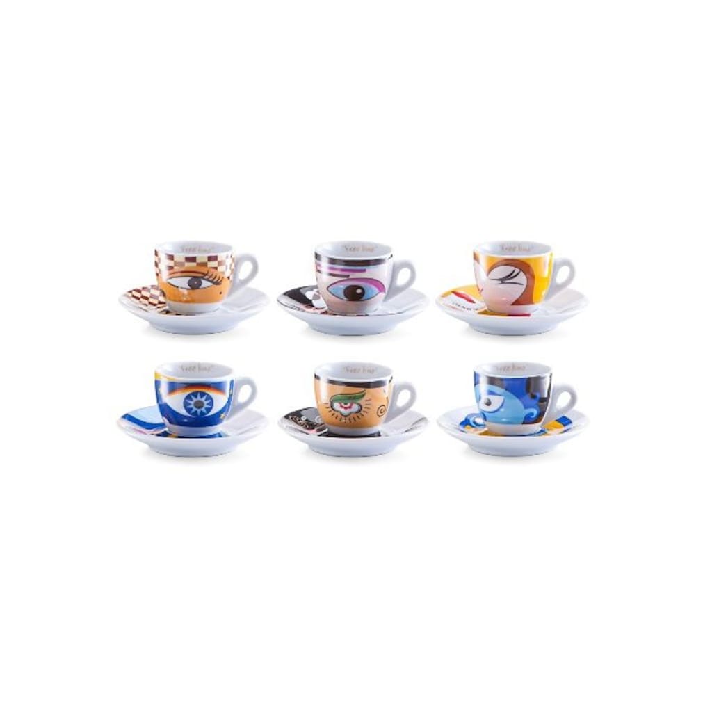 Zeller Present Espressotasse »Magic Eyes«, (Set, 12 tlg.)