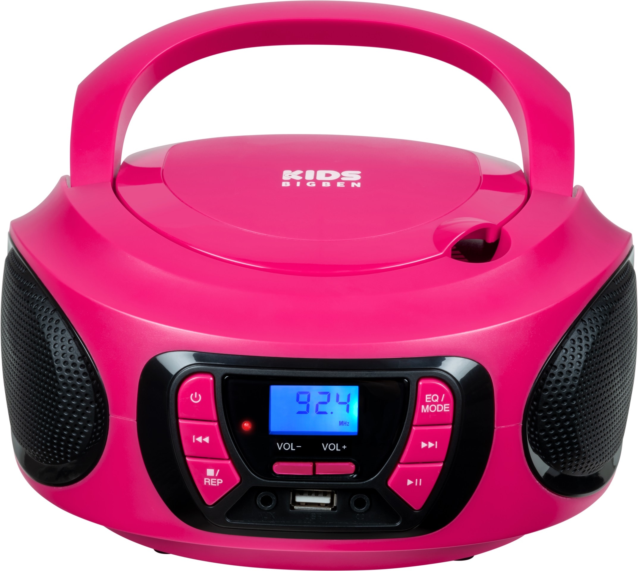BigBen CD-Radiorecorder »Kids Tragbares CD/Radio AU387292 USB/BT pink«, (Bluetooth FM-Tuner)
