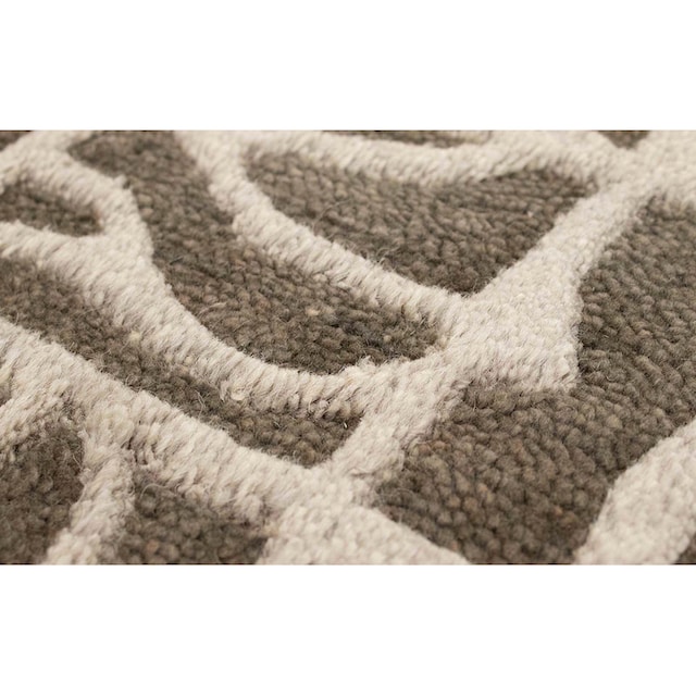 morgenland Wollteppich »Gabbeh Teppich handgeknüpft grau«, rechteckig,  handgeknüpft