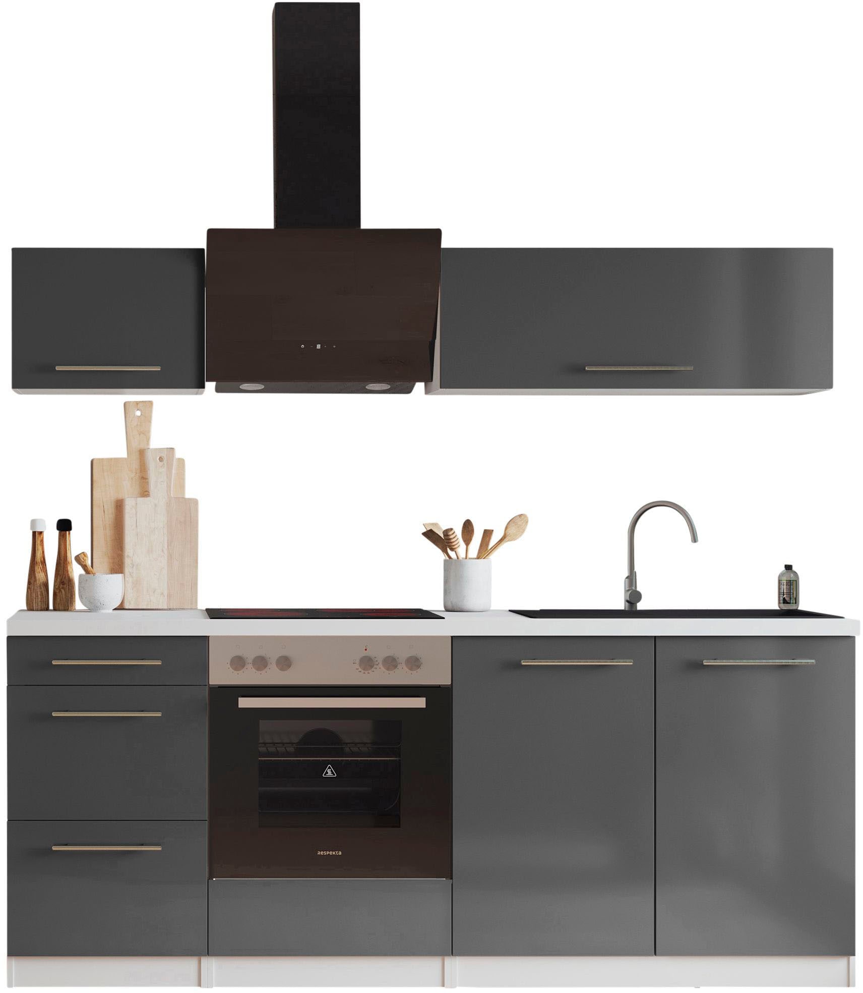 RESPEKTA Küche »Amanda« Breite 210 cm, mit Soft-Close, exklusiver Konfiguration für OTTO