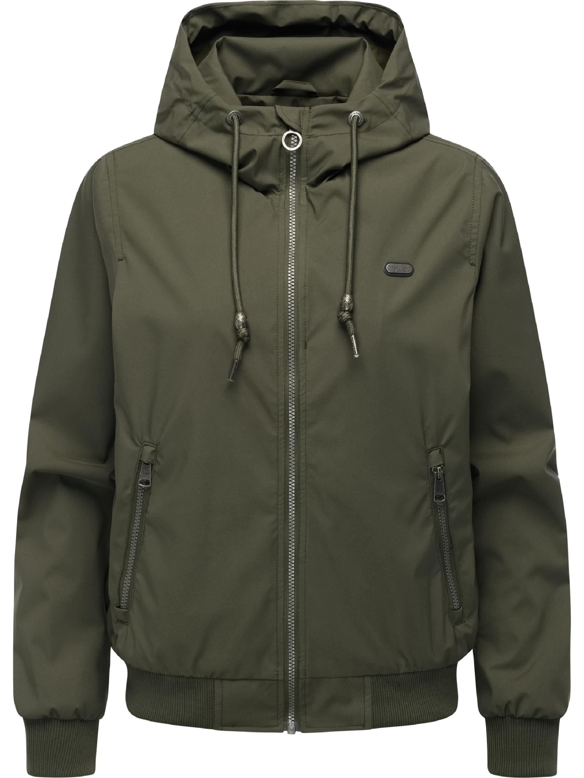 Ragwear, Damen, Outdoorjacke »Outdoorjacke Nuggeta Summer YOUMODO« mit Kapuze Lässige Übergangsjacke mit Kapuze, Dark Olive, 6XL, Dark Olive, 