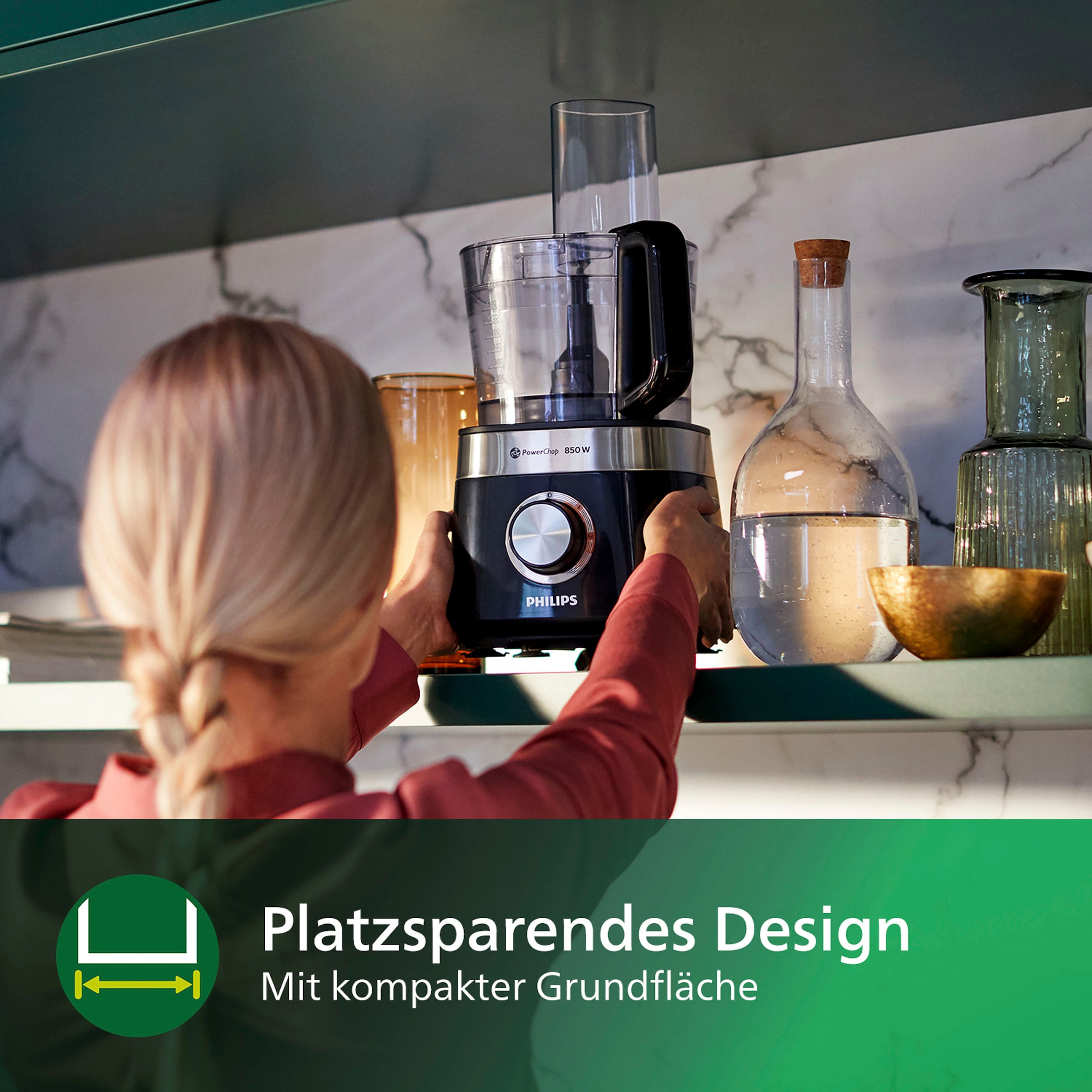 Philips Küchenmaschine »HR7530/10«, 31 Schneidescheibe, Garantie XXL mit Zitruspressenaufsatz Funktionen, 2-in-1 Jahren 3