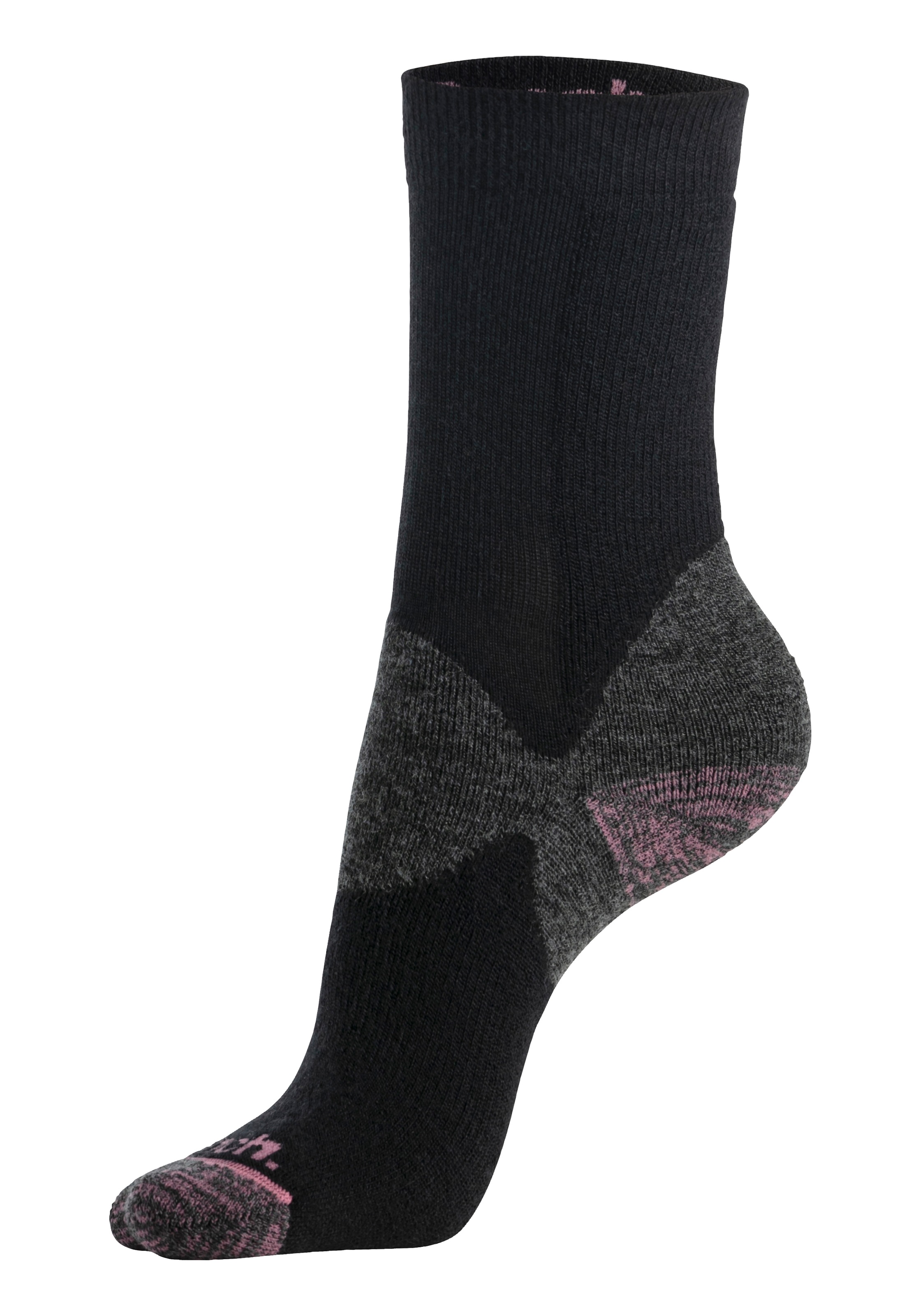 Bench. Wandersocken, (Packung, 2 Paar), Wollsocken aus flauschigem Material mit 36% Wolle