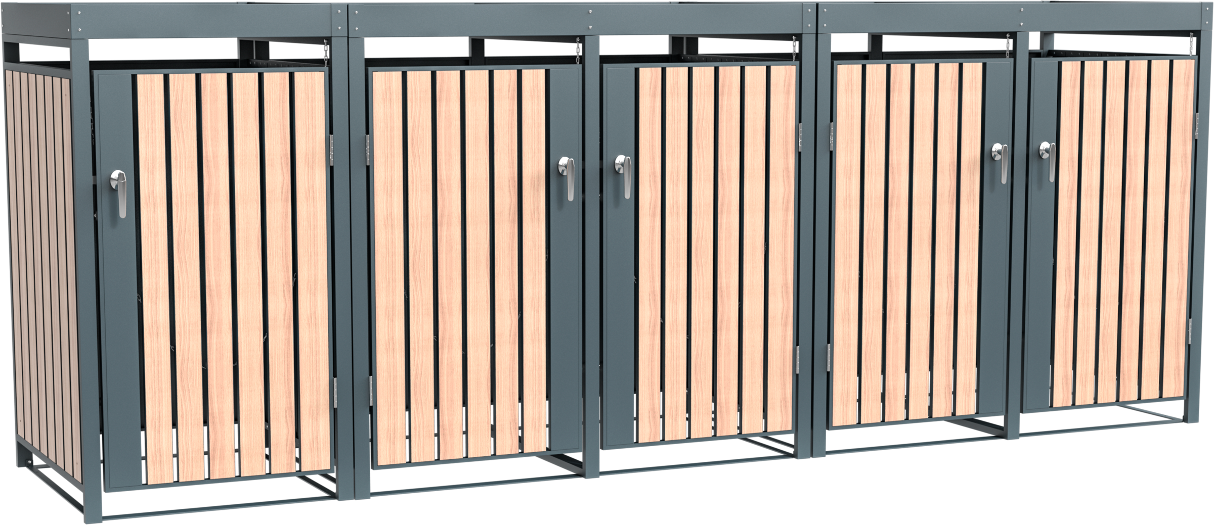 WESTMANN Mülltonnenbox »Planta« Platz für 5 Mülltonnen je 240 L, BxHxT: 332x84x124,5 cm