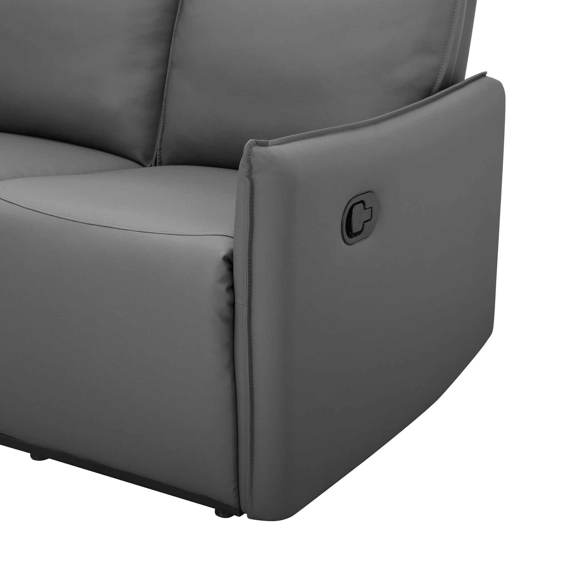 Dorel Home 2-Sitzer »Lugo, Kinosofa mit Reclinerfunktion in Kunstleder und Webstoff«, mit manueller Relaxfunktion in beiden Sitzen