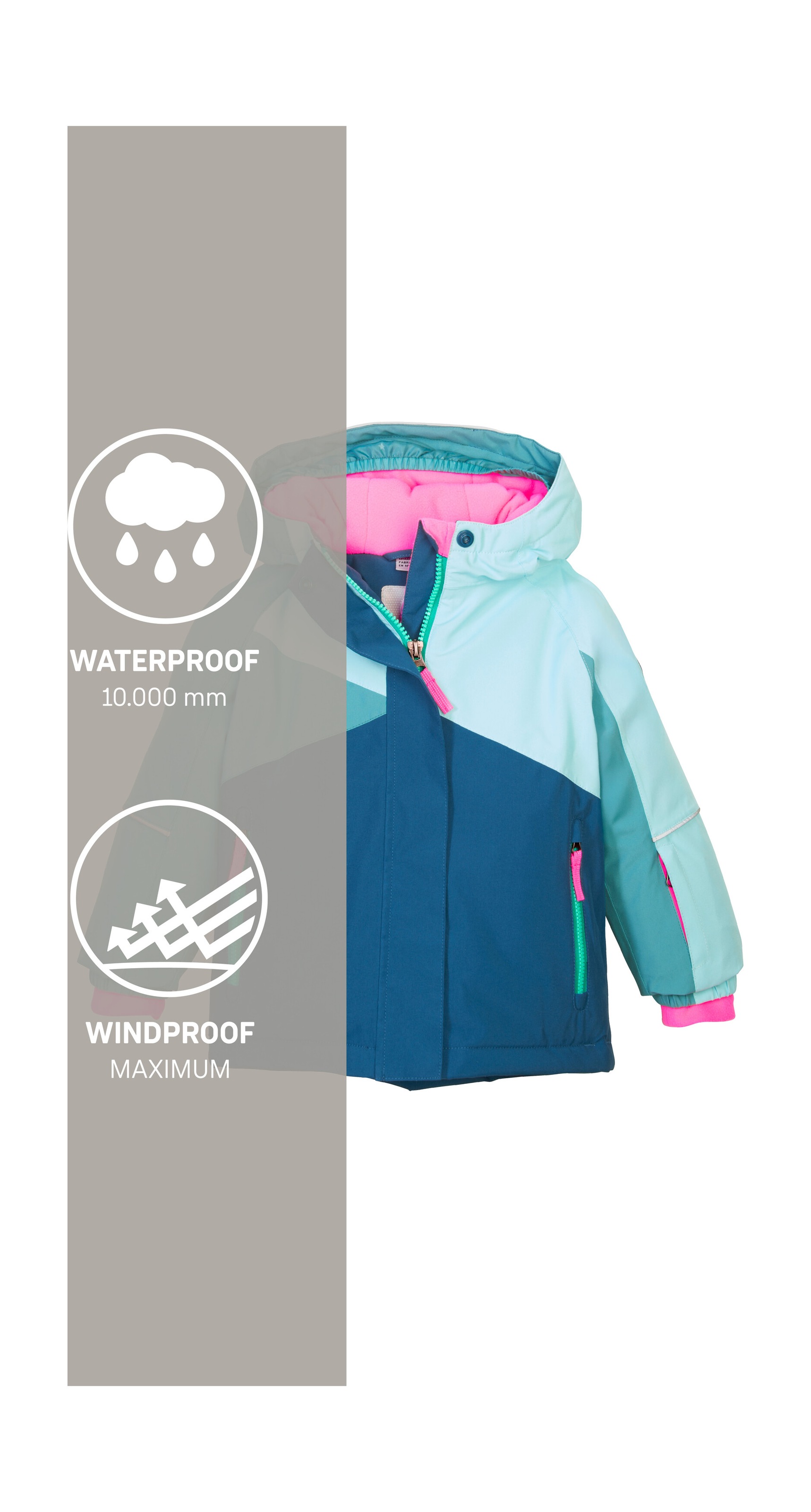 first instinct by killtec Skijacke »FISW 41 MNS SKI JCKT« Wind- und wasserdicht, verlängerbare Ärmel, Schneefang