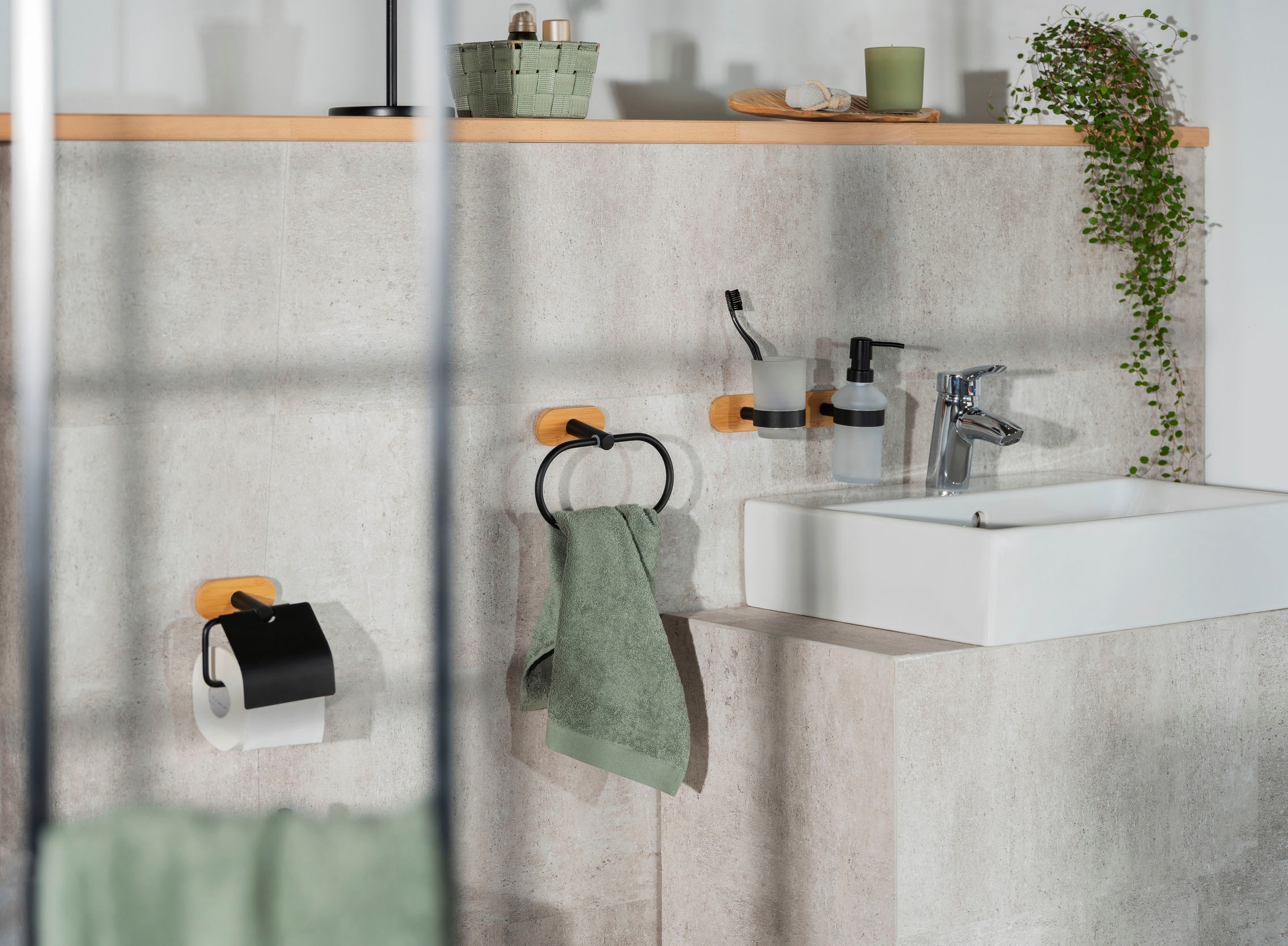 WENKO Seifenspender »Orea Bamboo« 300 ml