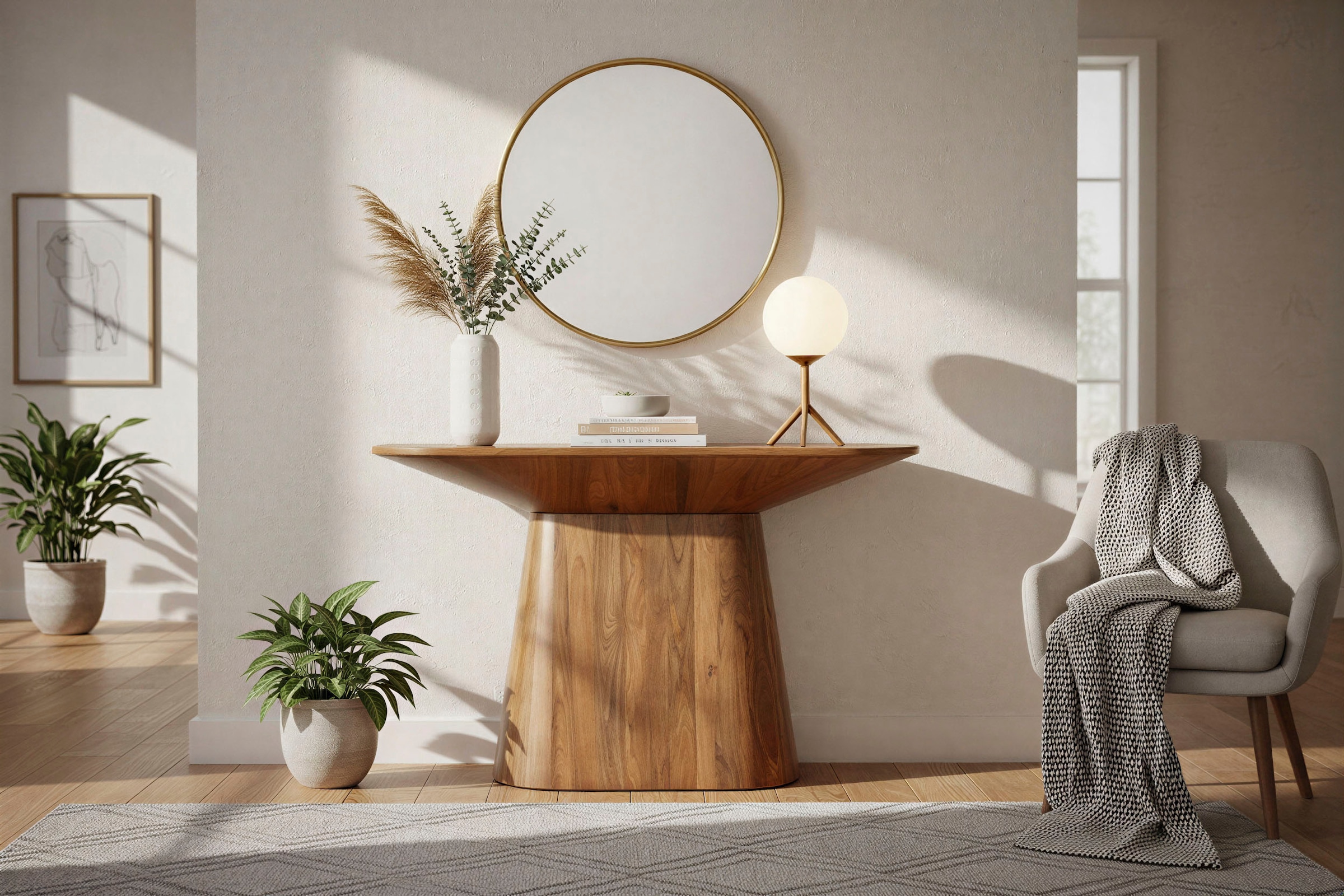 SIT Konsolentisch »MANGO NATURAL« mit ovalem Sockelfuß