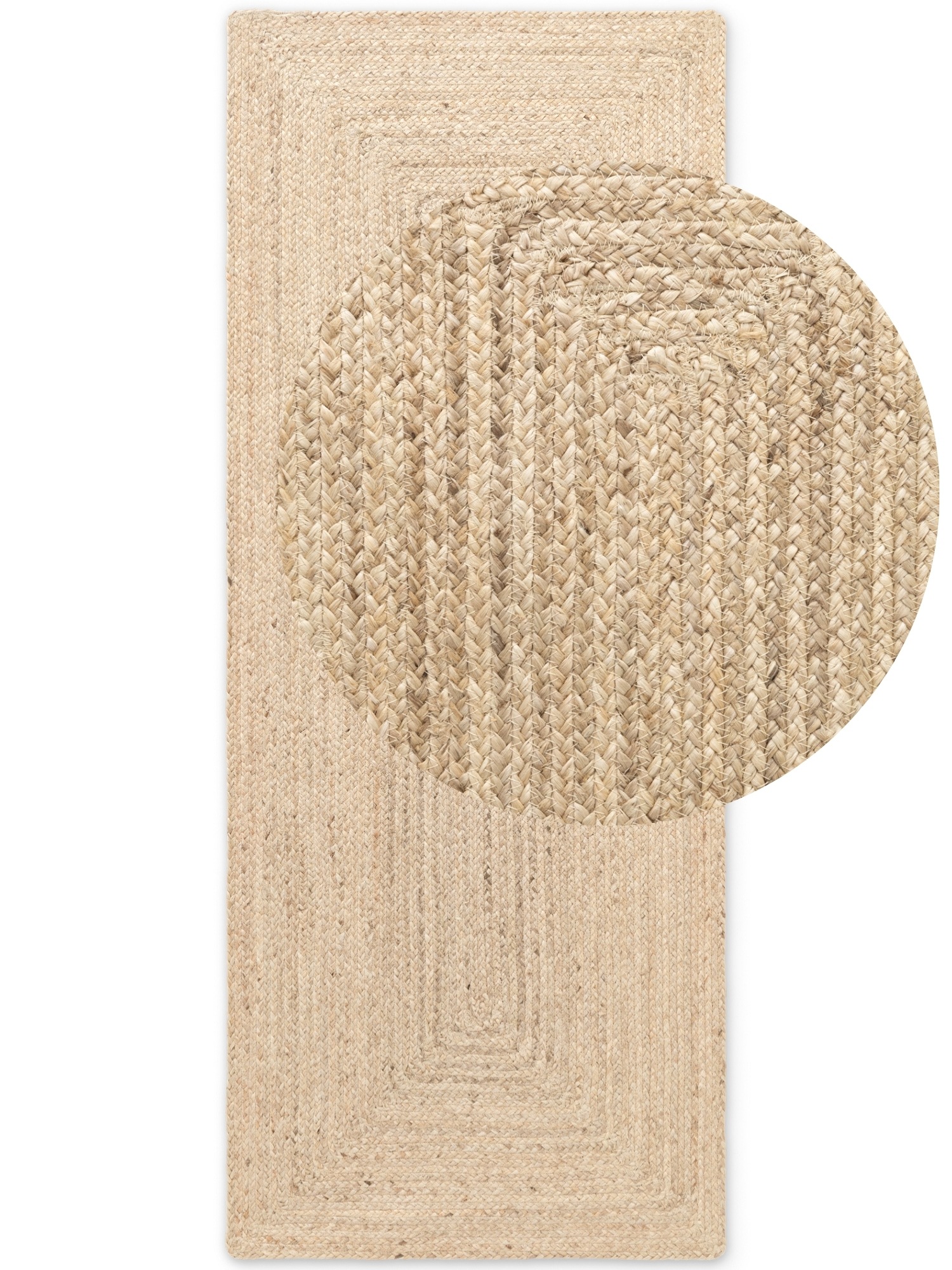 HANSE Home Teppich »Sharmila Juteteppich«, rechteckig, 9 mm Höhe, 100 % Jutefaser, Natur, Wohnzimmer, Esszimmer, Flur, Boho, Skandi
