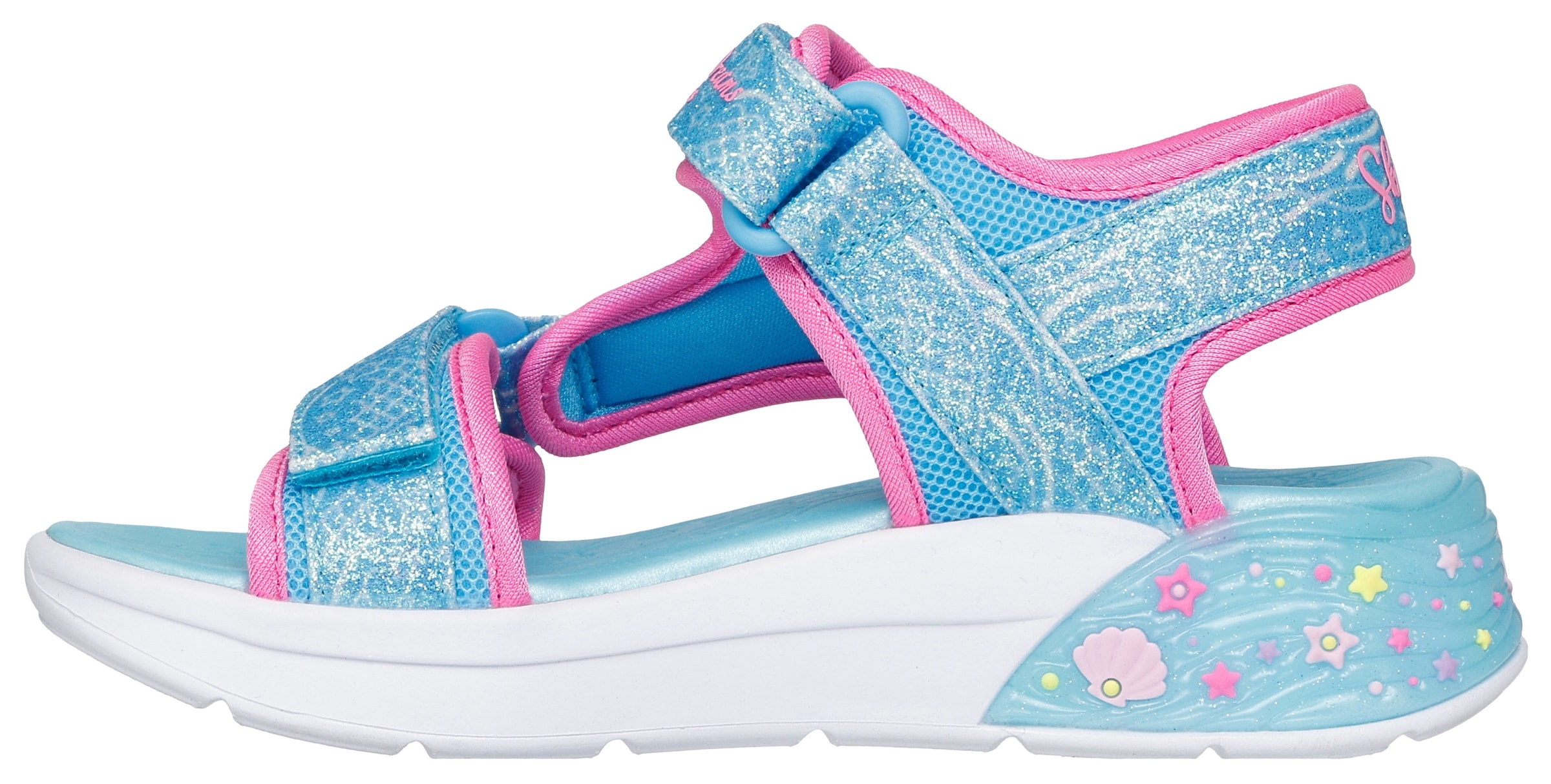 Skechers Sandale »MERMAID DREAMS SANDAL«, Blink,-Klettschuh, Meerjungfraudesign, Größenschablone zum Download