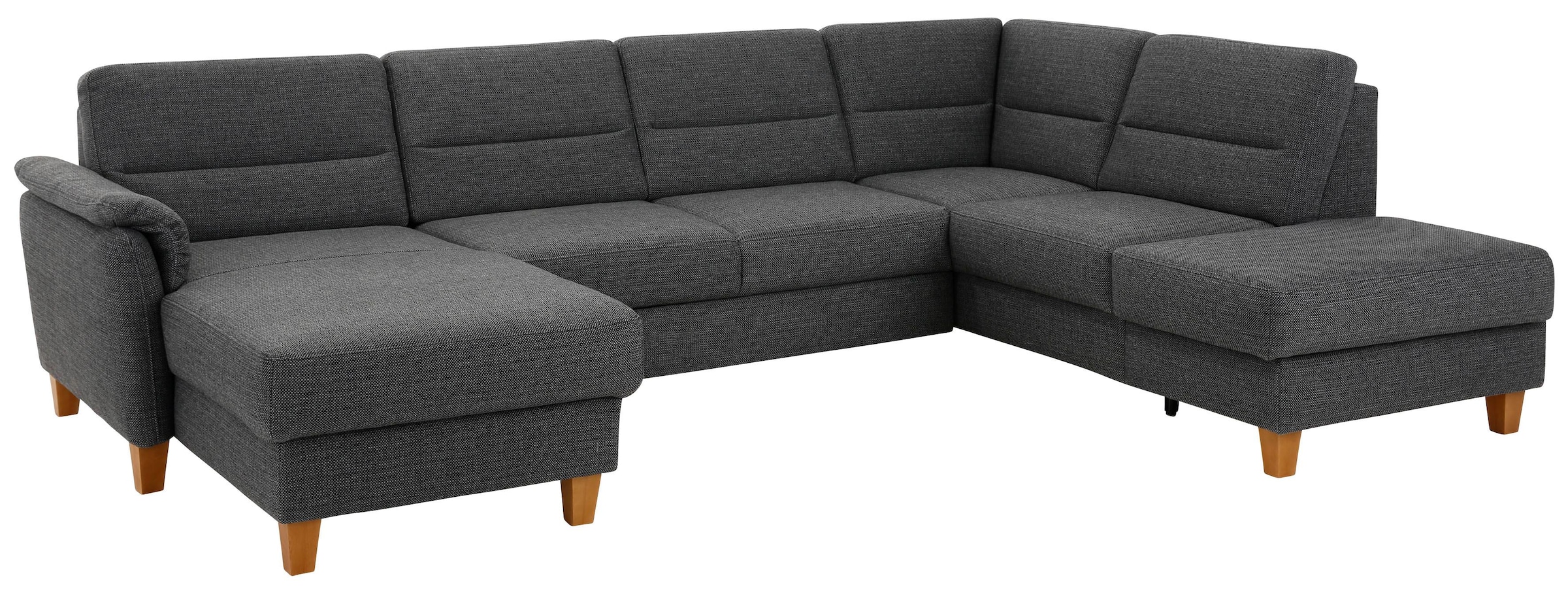 Home affaire Wohnlandschaft »Palmera U-Form«, Federkern, wahlweise mit Bettfunktion und mit/ohne Stauraum
