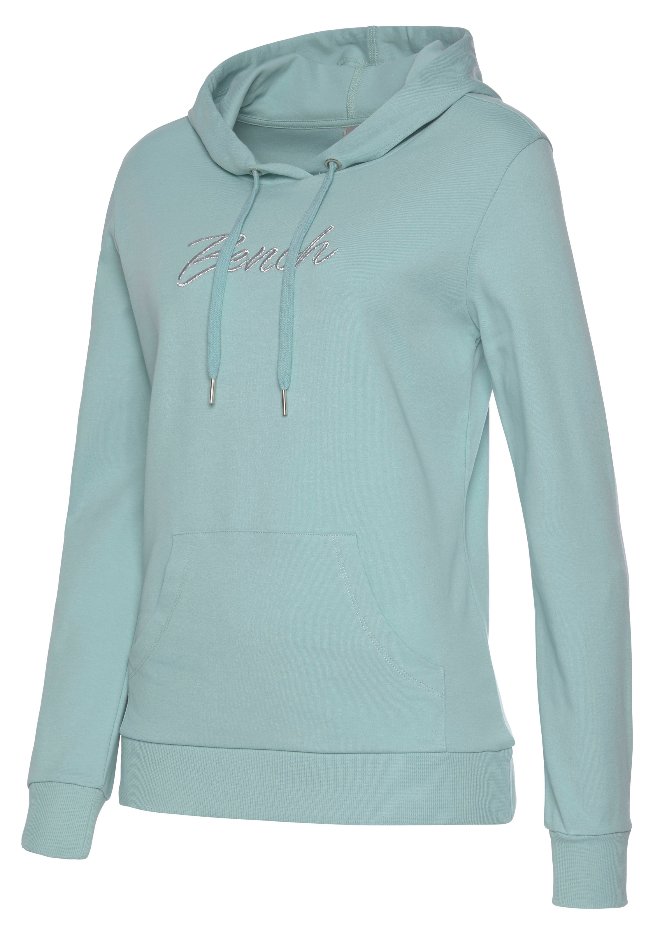 Bench. Loungewear Hoodie, mit glänzender Logostickerei, Loungeanzug