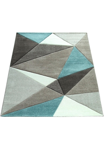 Paco Home Teppich »Lara 237«, rechteckig, 18 mm Höhe, Kurzflor, gewebt, geometrisches... kaufen