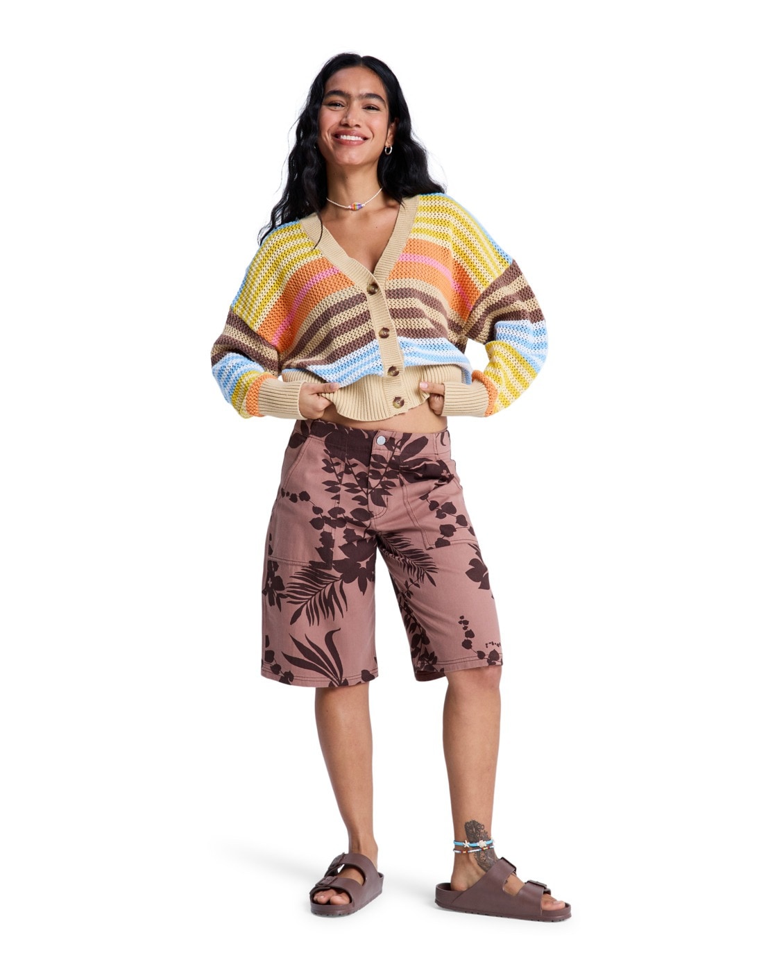 Roxy Fleecepullover »Cosmic Coast Stripes«
