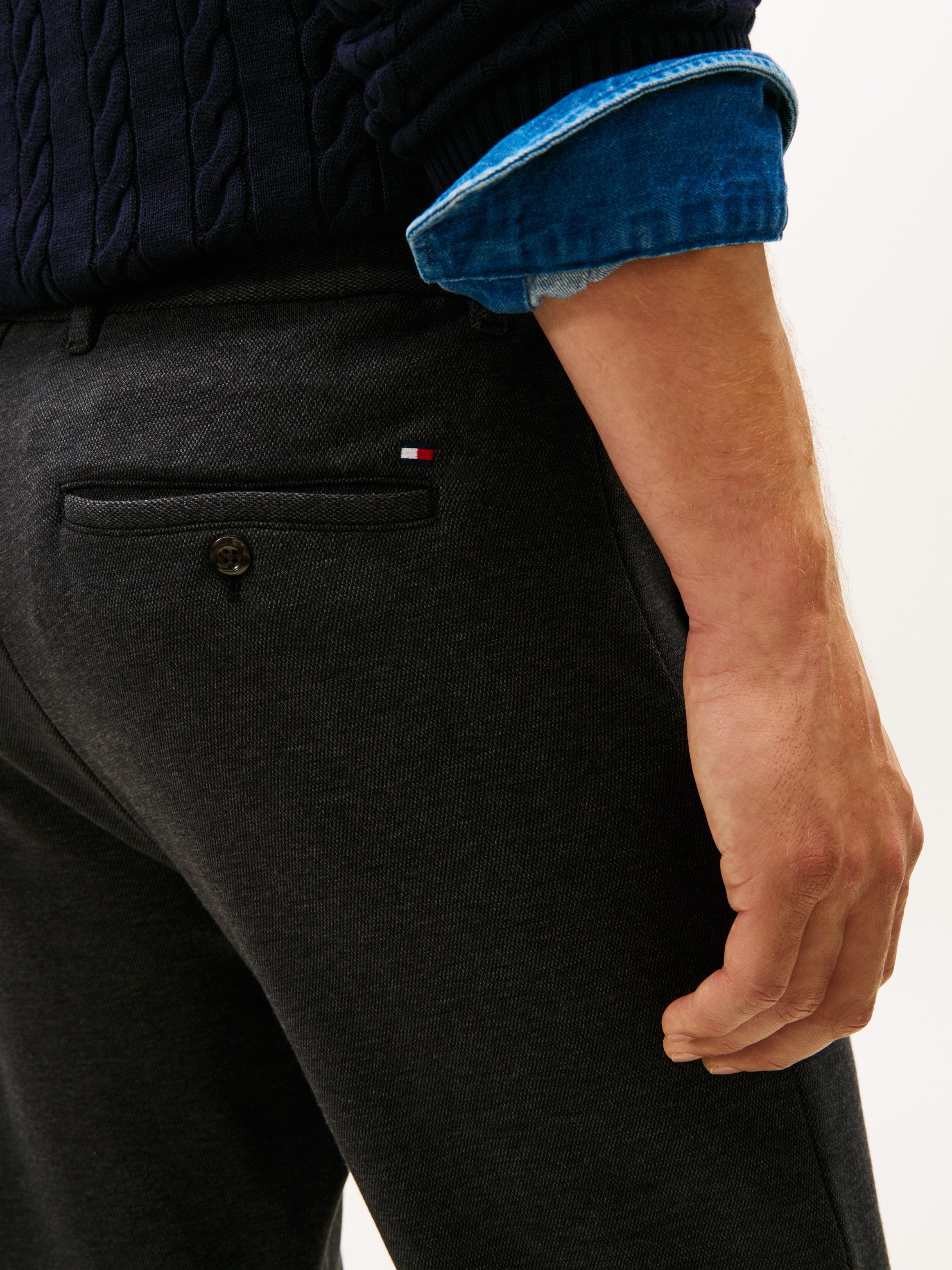 Tommy Hilfiger Stoffhose »HARLEM TWO TONE«  Pique, tapered fit