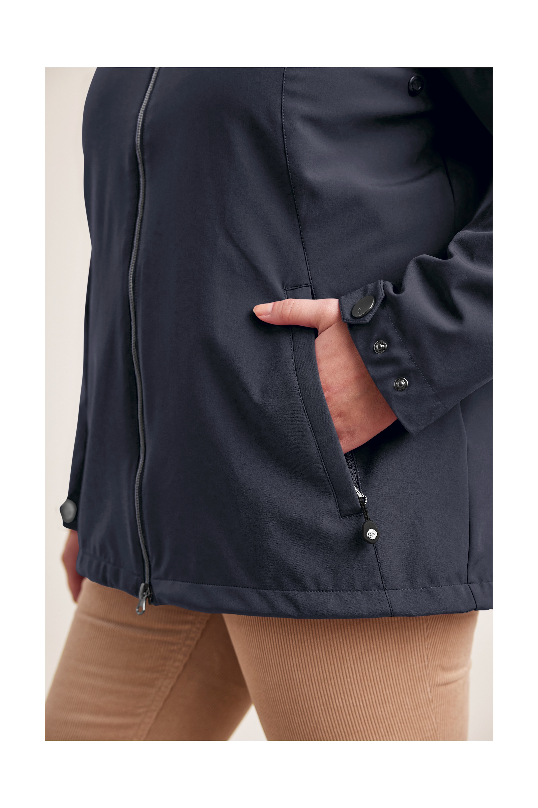 STOY Softshelljacke »STS 1 WMN SFTSHLL JCKT«, Damen Softshelljacke: wasserabweisend, winddicht, atmungsaktiv