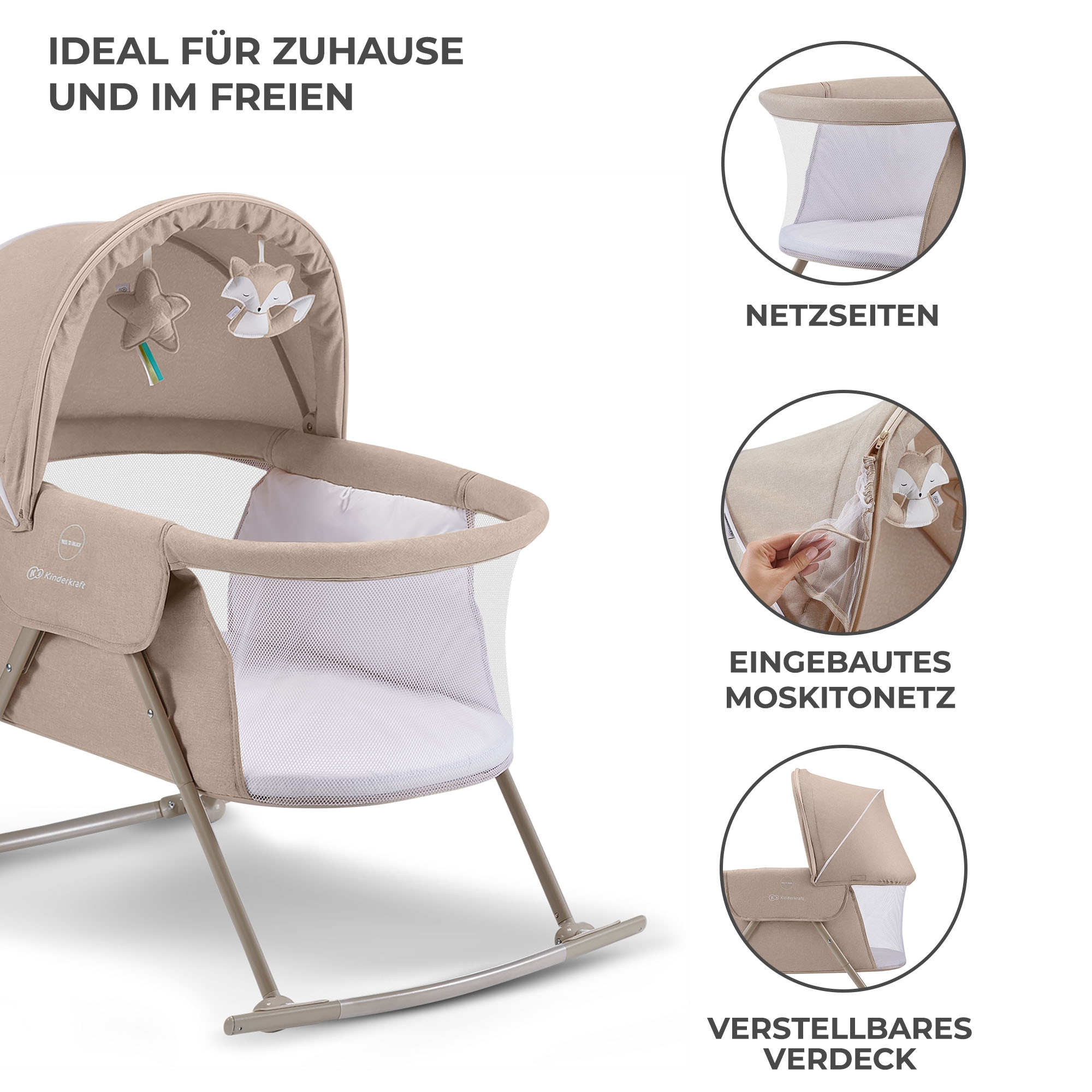 Kinderkraft Baby-Reisebett »LOVI«