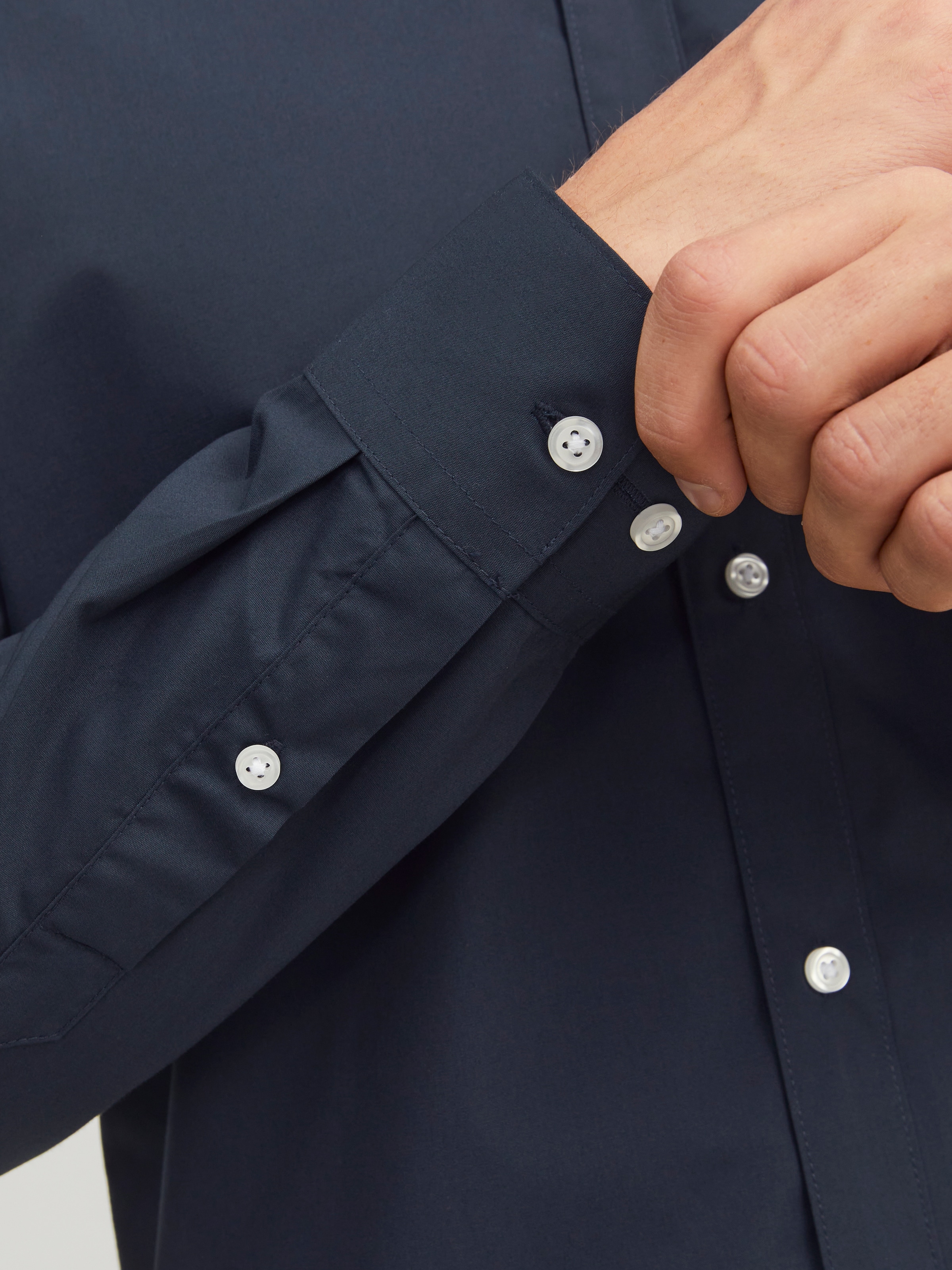 Jack & Jones Langarmhemd »JJJOE SHIRT LS PLAIN«