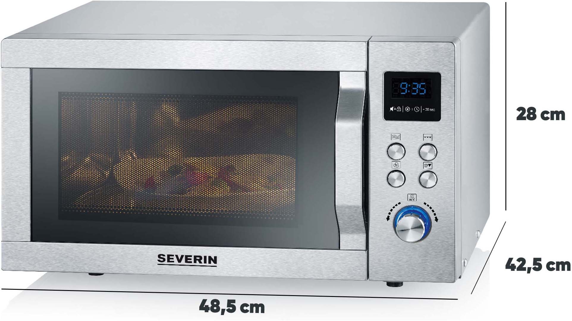 Severin Mikrowelle »MW 7774« Grill | Heißluft | Mikrowelle mit Grill- und Heißluftfunktion 3-in-1