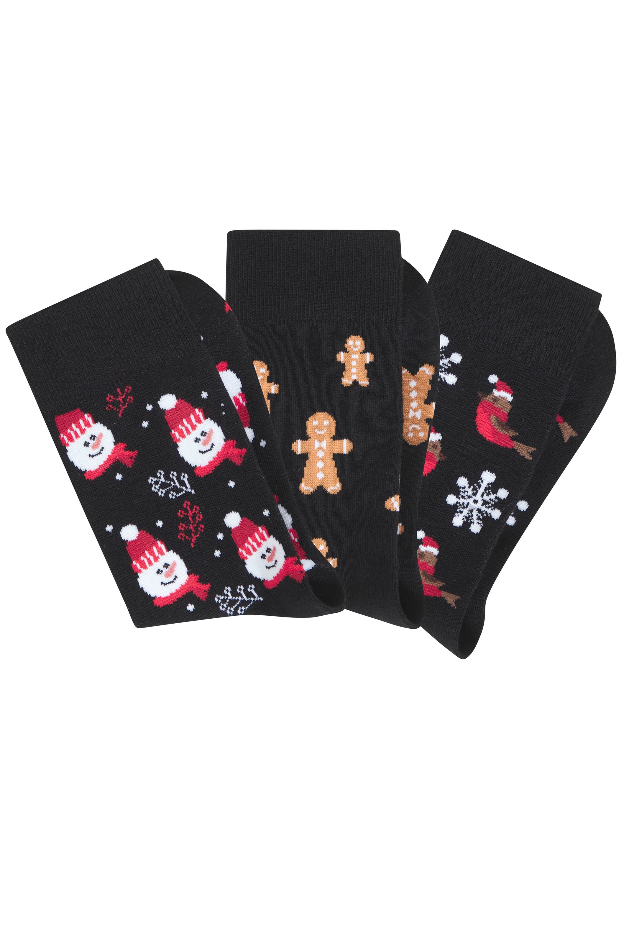 H.I.S Basicsocken Packung, 3 Paar tlg. mit lustigen Weihnachtsmotiven