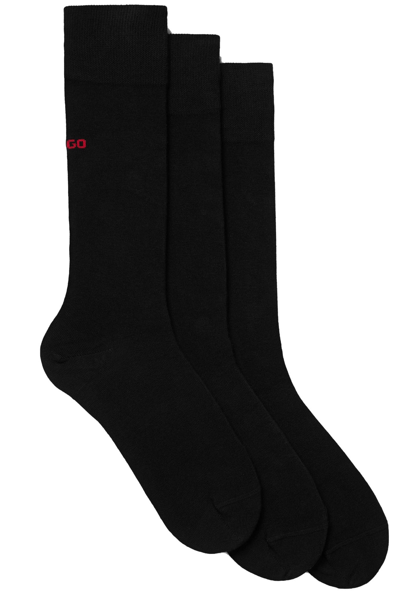 HUGO Underwear Businesssocken »3P RS UNI CC«, (Packung, 3 Paar, 3er Pack), mit kontrastfarbenen HUGO Logo-Schriftzug