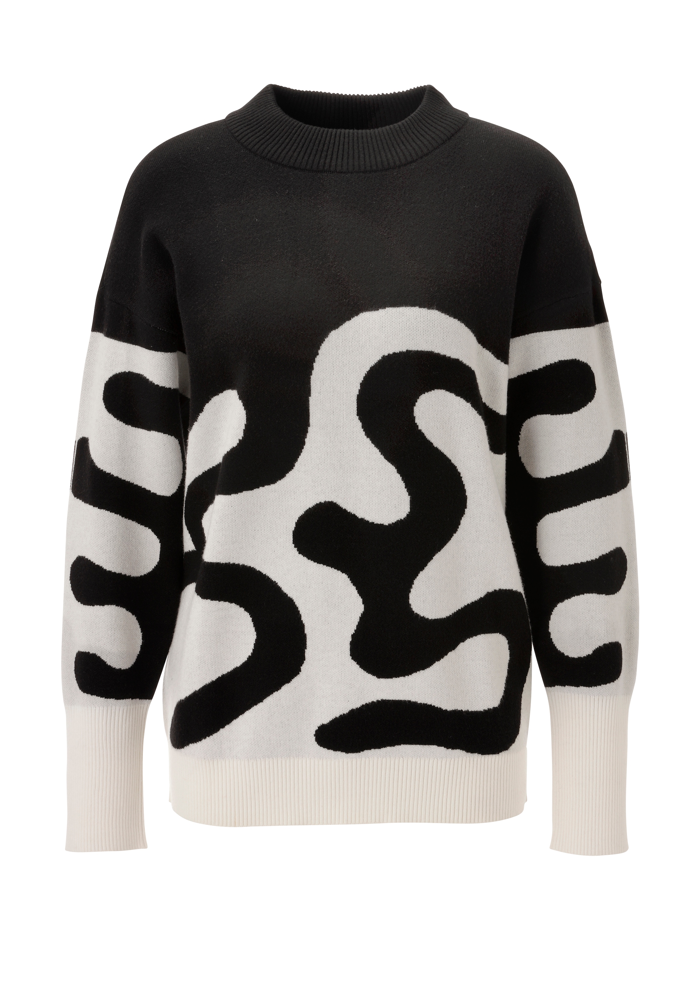 Aniston SELECTED Strickpullover mit modisch kurzem Stehkragen - NEUE KOLLEKTION