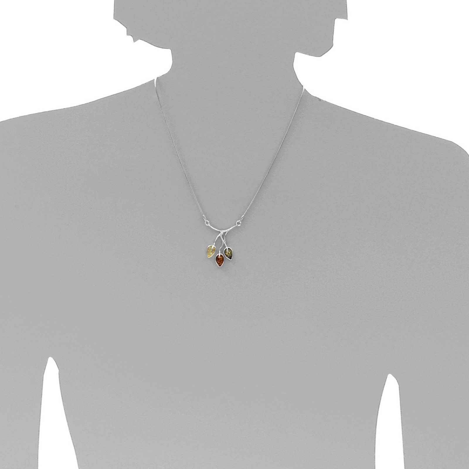 OSTSEE-SCHMUCK Collier »- Silia - Silber 925/000 - Bernstein«